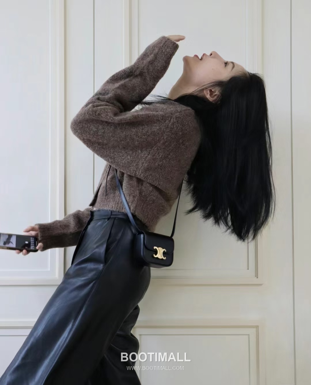 Celine Triomphe Mini Leather Crossbody Bag 101513 셀린느 트리옹프 미니 가죽 크로스백 11cm 7