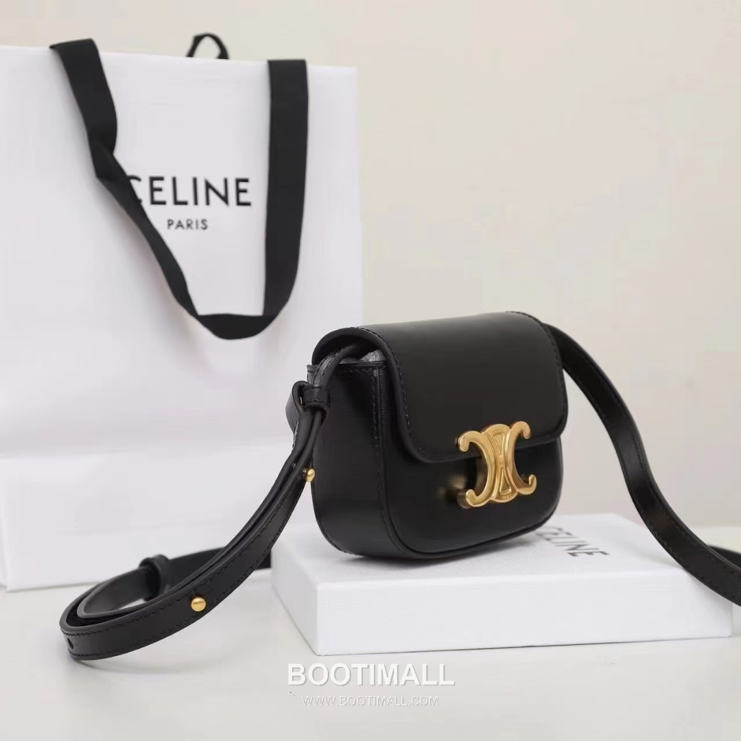 Celine Triomphe Mini Leather Crossbody Bag 101513 셀린느 트리옹프 미니 가죽 크로스백 11cm 11