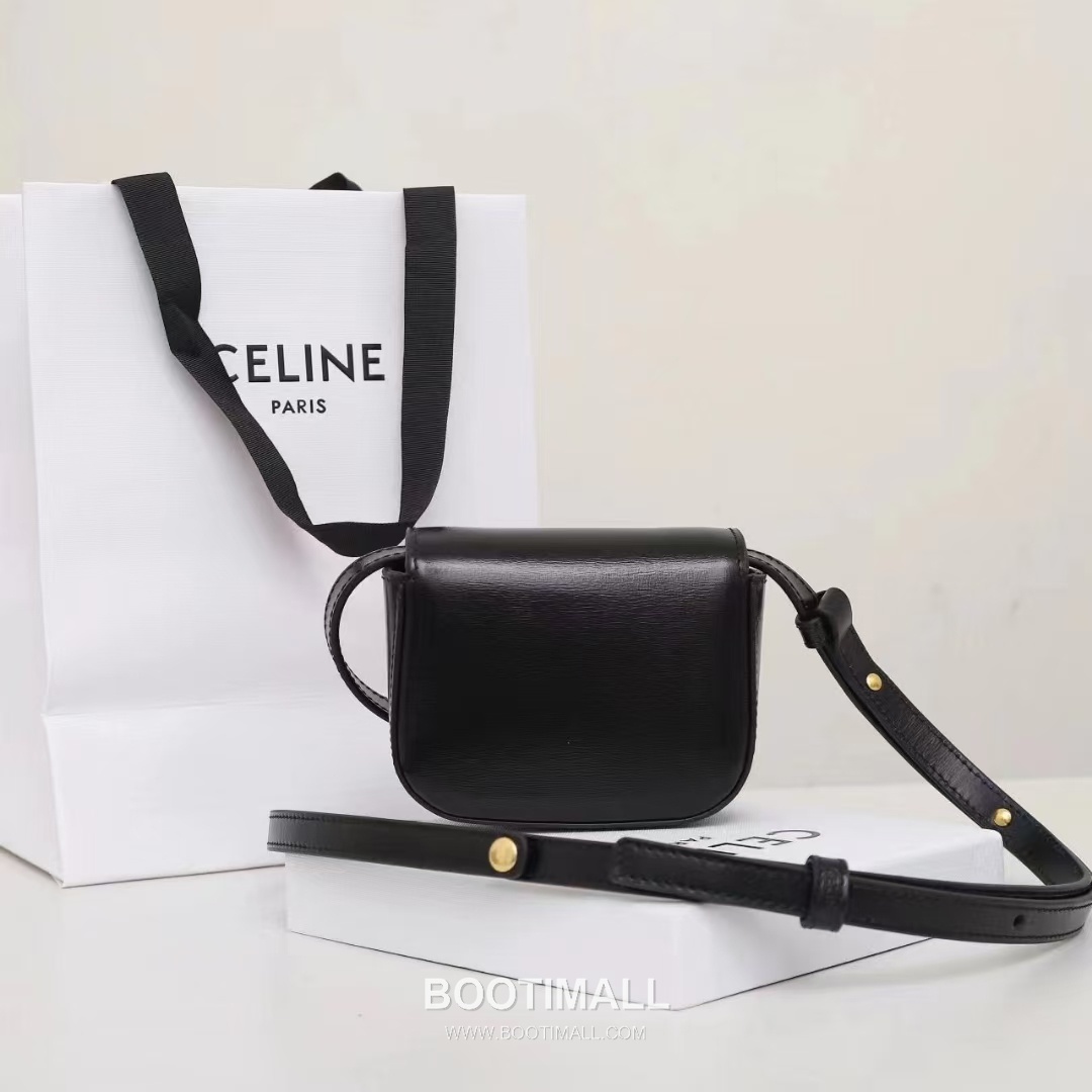 Celine Triomphe Mini Leather Crossbody Bag 101513 셀린느 트리옹프 미니 가죽 크로스백 11cm 13
