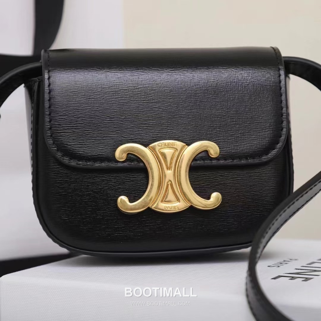 Celine Triomphe Mini Leather Crossbody Bag 101513 셀린느 트리옹프 미니 가죽 크로스백 11cm 14