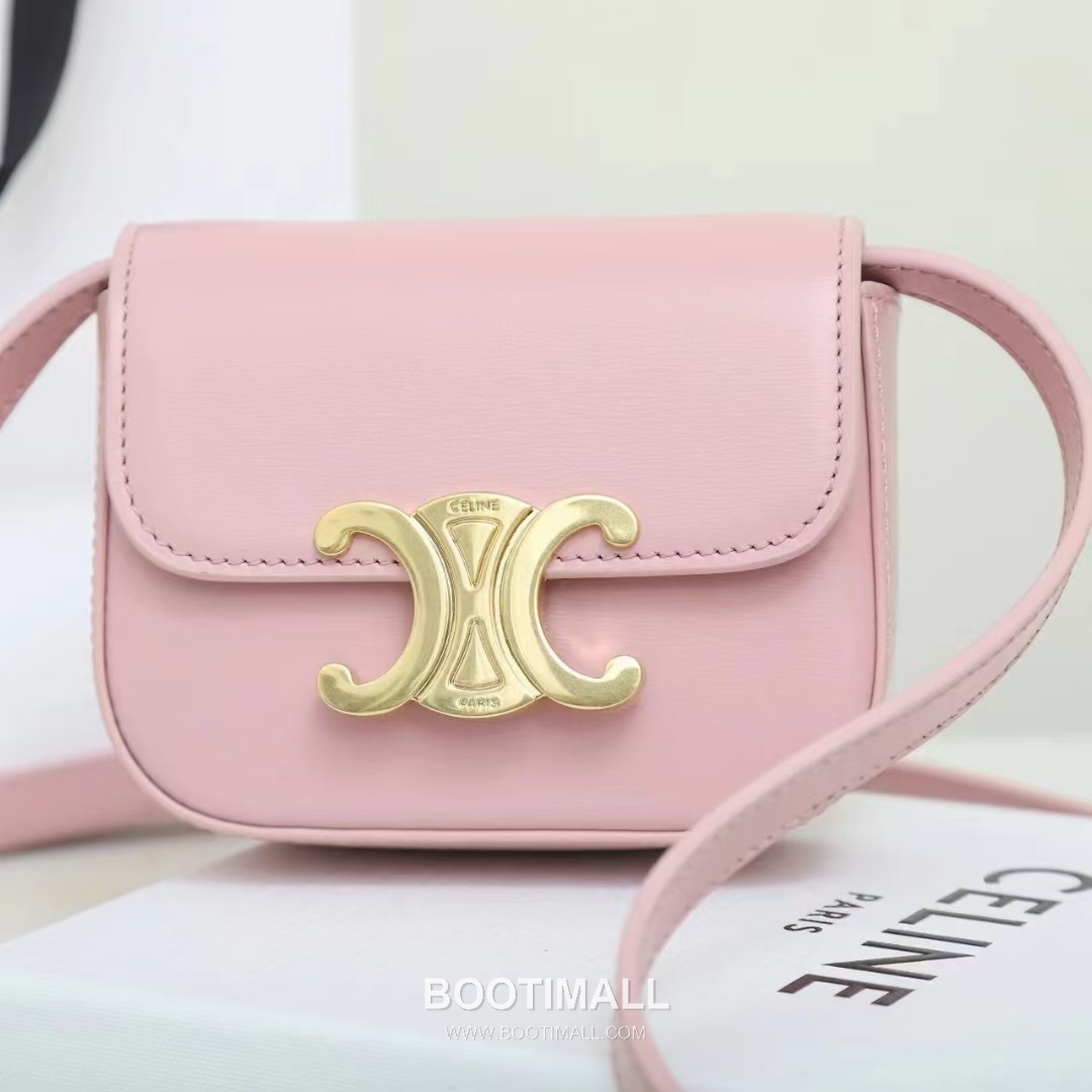 Celine Triomphe Mini Leather Crossbody Bag 101513 셀린느 트리옹프 미니 가죽 크로스백 11cm 11