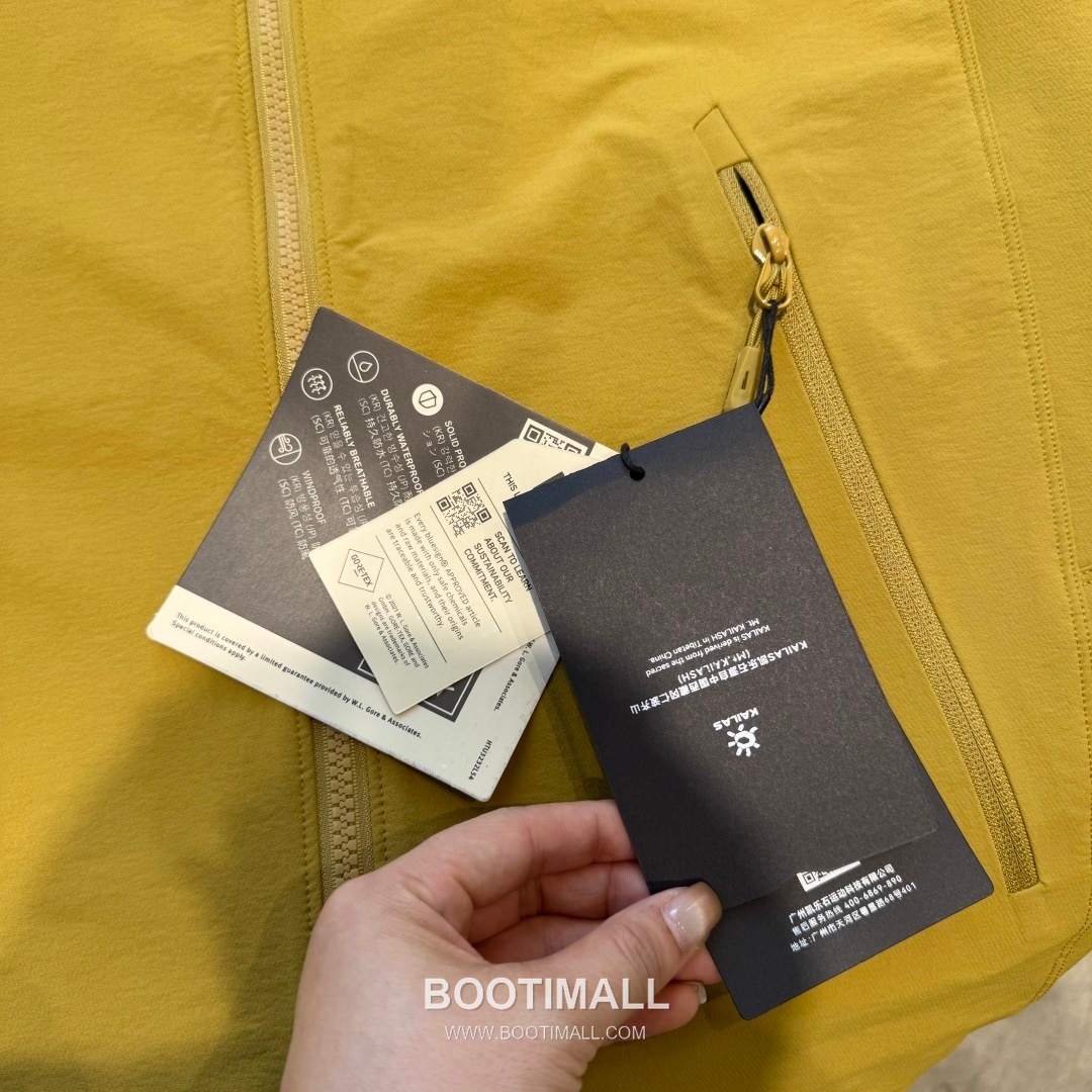 Kailas M8-X Softshell Polyamide Polyester Elastane Black Windbreaker 카일라스 M8-X 소프트쉘 폴리아미드 폴리에스터 엘라스테인 블랙 바람막이 24