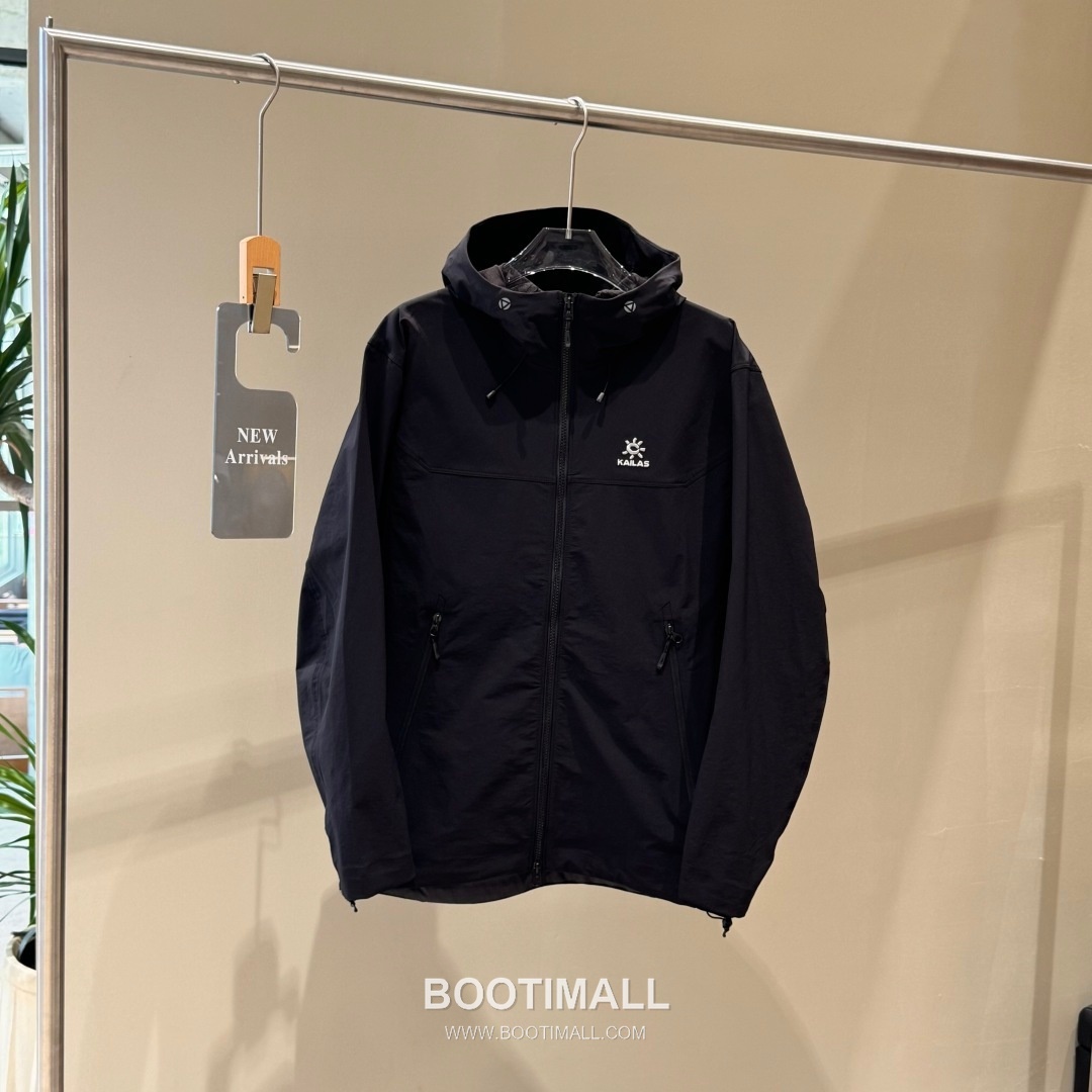 Kailas M8-X Softshell Polyamide Polyester Elastane Black Windbreaker 카일라스 M8-X 소프트쉘 폴리아미드 폴리에스터 엘라스테인 블랙 바람막이 1
