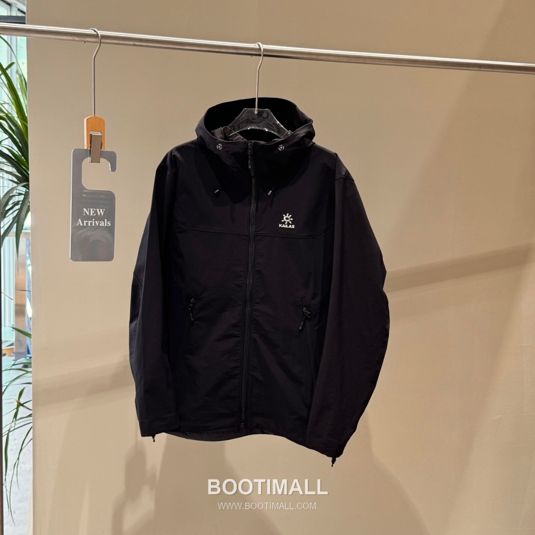 Kailas M8-X Softshell Polyamide Polyester Elastane Black Windbreaker 카일라스 M8-X 소프트쉘 폴리아미드 폴리에스터 엘라스테인 블랙 바람막이 4