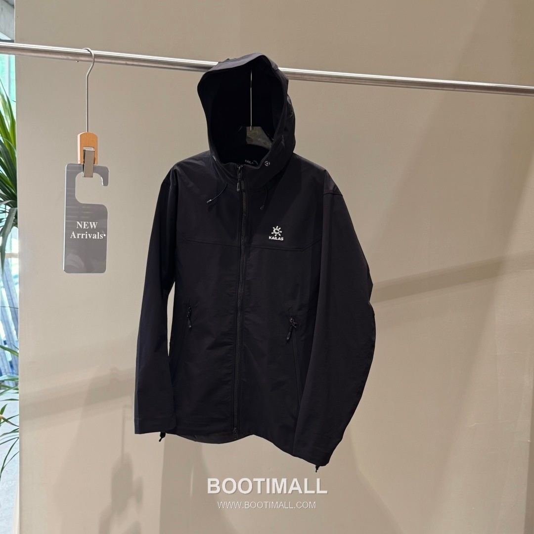 Kailas M8-X Softshell Polyamide Polyester Elastane Black Windbreaker 카일라스 M8-X 소프트쉘 폴리아미드 폴리에스터 엘라스테인 블랙 바람막이 5