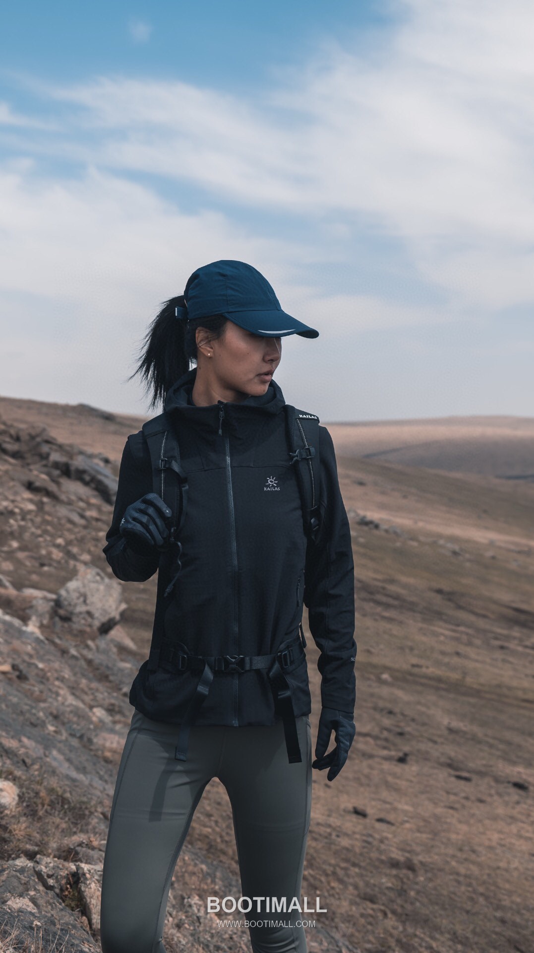 Kailas M8-X Softshell Polyamide Polyester Elastane Black Windbreaker 카일라스 M8-X 소프트쉘 폴리아미드 폴리에스터 엘라스테인 블랙 바람막이 8