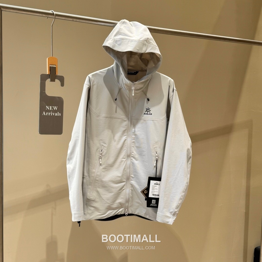 Kailas M8-X Hooded Softshell Nylon Polyester Spandex Light Cloud Gray Windbreaker 카일라스 M8-X 후드 소프트쉘 나일론 폴리에스터 스판덱스 라이트 클라우드 그레이 바람막이 5