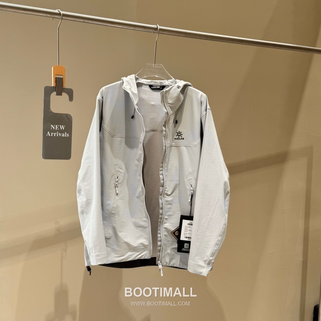 Kailas M8-X Hooded Softshell Nylon Polyester Spandex Light Cloud Gray Windbreaker 카일라스 M8-X 후드 소프트쉘 나일론 폴리에스터 스판덱스 라이트 클라우드 그레이 바람막이 6