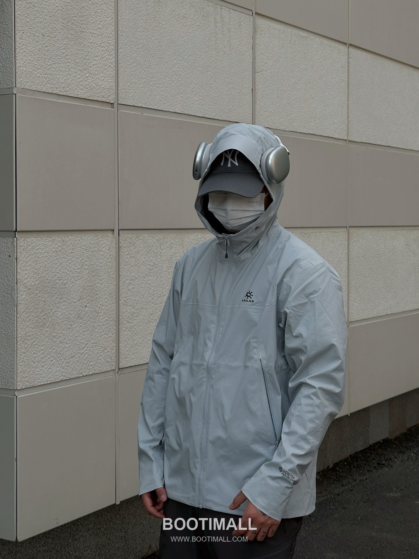 Kailas M8-X Hooded Softshell Nylon Polyester Spandex Light Cloud Gray Windbreaker 카일라스 M8-X 후드 소프트쉘 나일론 폴리에스터 스판덱스 라이트 클라우드 그레이 바람막이 8