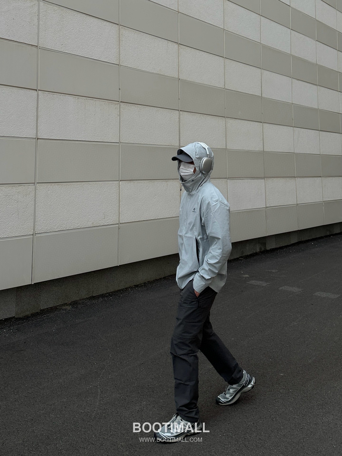 Kailas M8-X Hooded Softshell Nylon Polyester Spandex Light Cloud Gray Windbreaker 카일라스 M8-X 후드 소프트쉘 나일론 폴리에스터 스판덱스 라이트 클라우드 그레이 바람막이 12