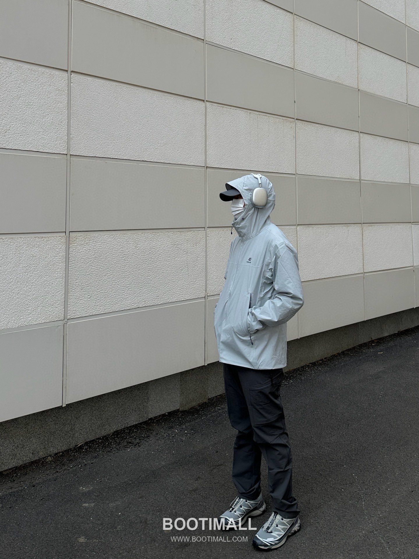 Kailas M8-X Hooded Softshell Nylon Polyester Spandex Light Cloud Gray Windbreaker 카일라스 M8-X 후드 소프트쉘 나일론 폴리에스터 스판덱스 라이트 클라우드 그레이 바람막이 13