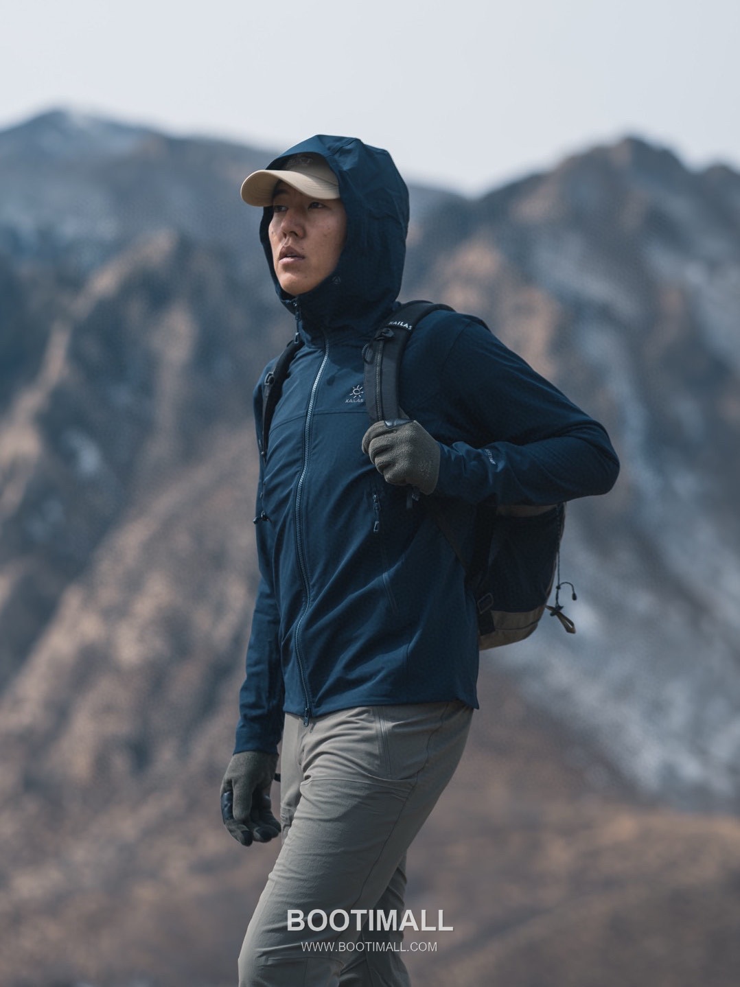 Kailas M8-X Softshell Polyamide Blend Navy Hooded Jacket 카일라스 M8-X 소프트쉘 폴리아미드 혼방 네이비 후드 자켓 7