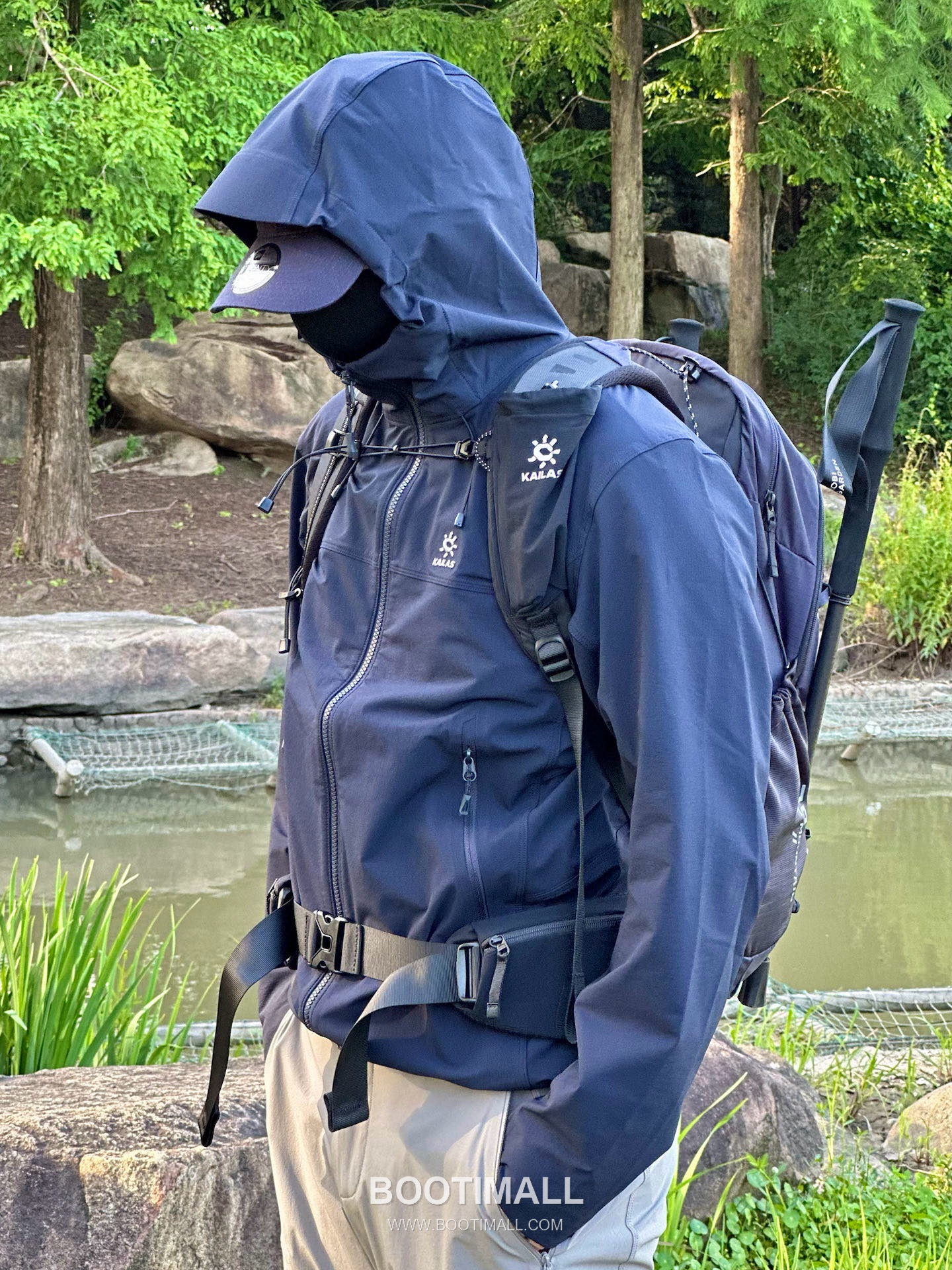 Kailas M8-X Softshell Polyamide Blend Navy Hooded Jacket 카일라스 M8-X 소프트쉘 폴리아미드 혼방 네이비 후드 자켓 9