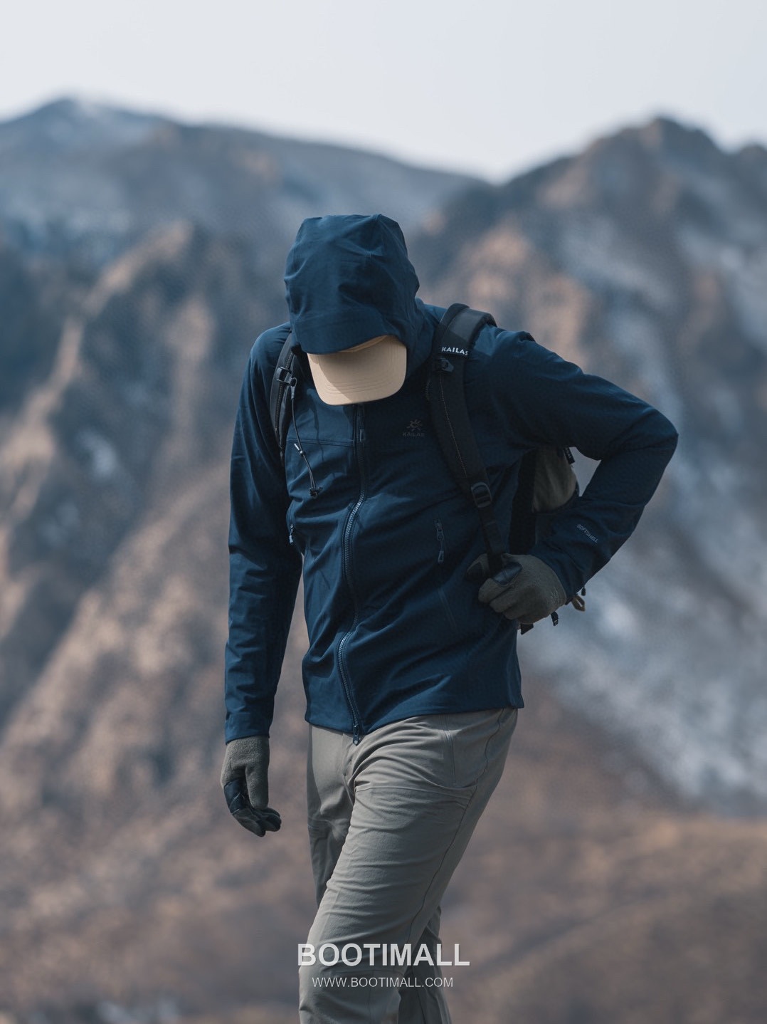 Kailas M8-X Softshell Polyamide Blend Navy Hooded Jacket 카일라스 M8-X 소프트쉘 폴리아미드 혼방 네이비 후드 자켓 12