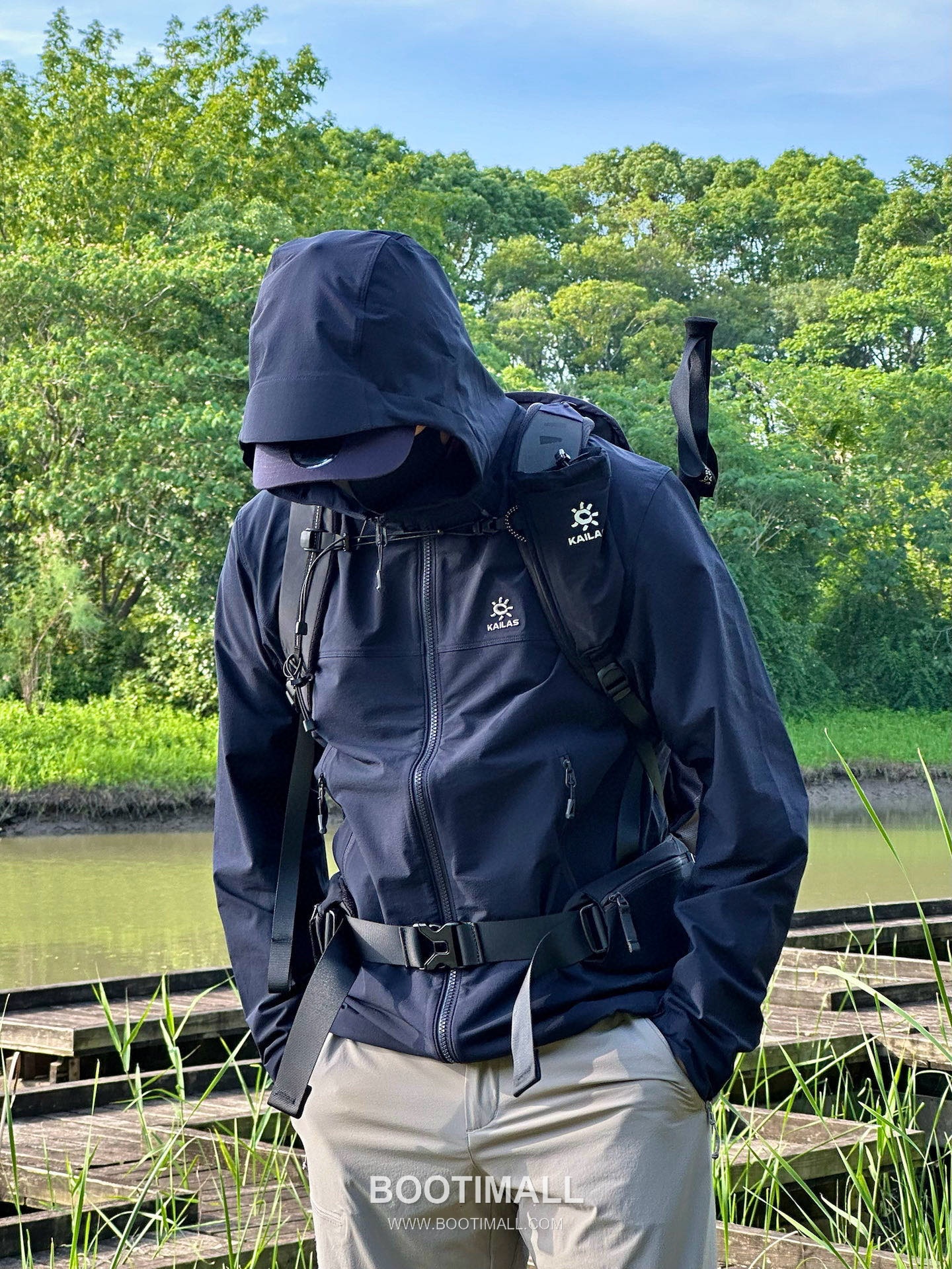 Kailas M8-X Softshell Polyamide Blend Navy Hooded Jacket 카일라스 M8-X 소프트쉘 폴리아미드 혼방 네이비 후드 자켓 18