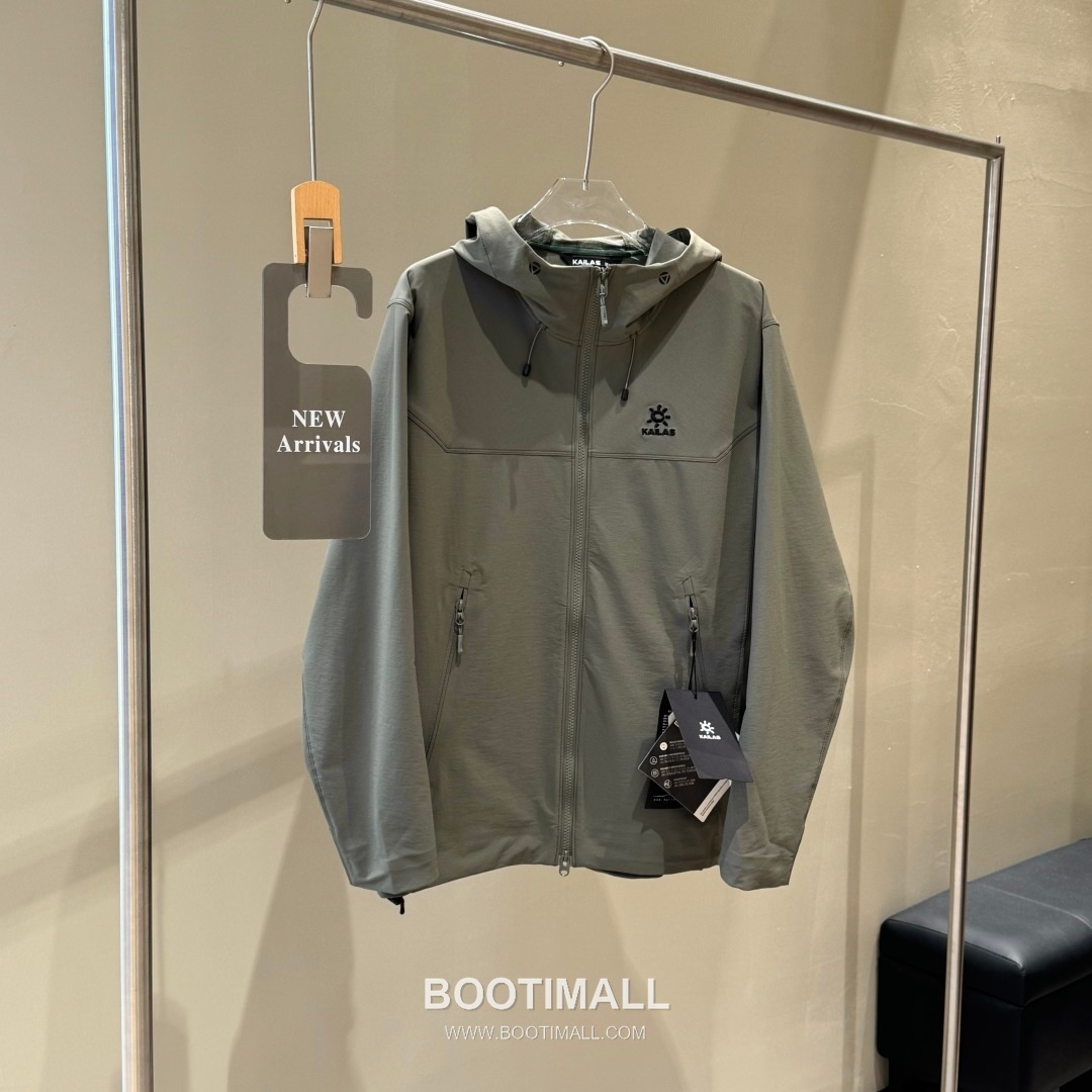 Kailas M8-X Softshell Hoodie Nylon Polyester Elastane Iron Green Windbreaker 카일라스 M8-X 소프트쉘 후디 나일론 폴리에스터 엘라스틴 아이언 그린 바람막이 3