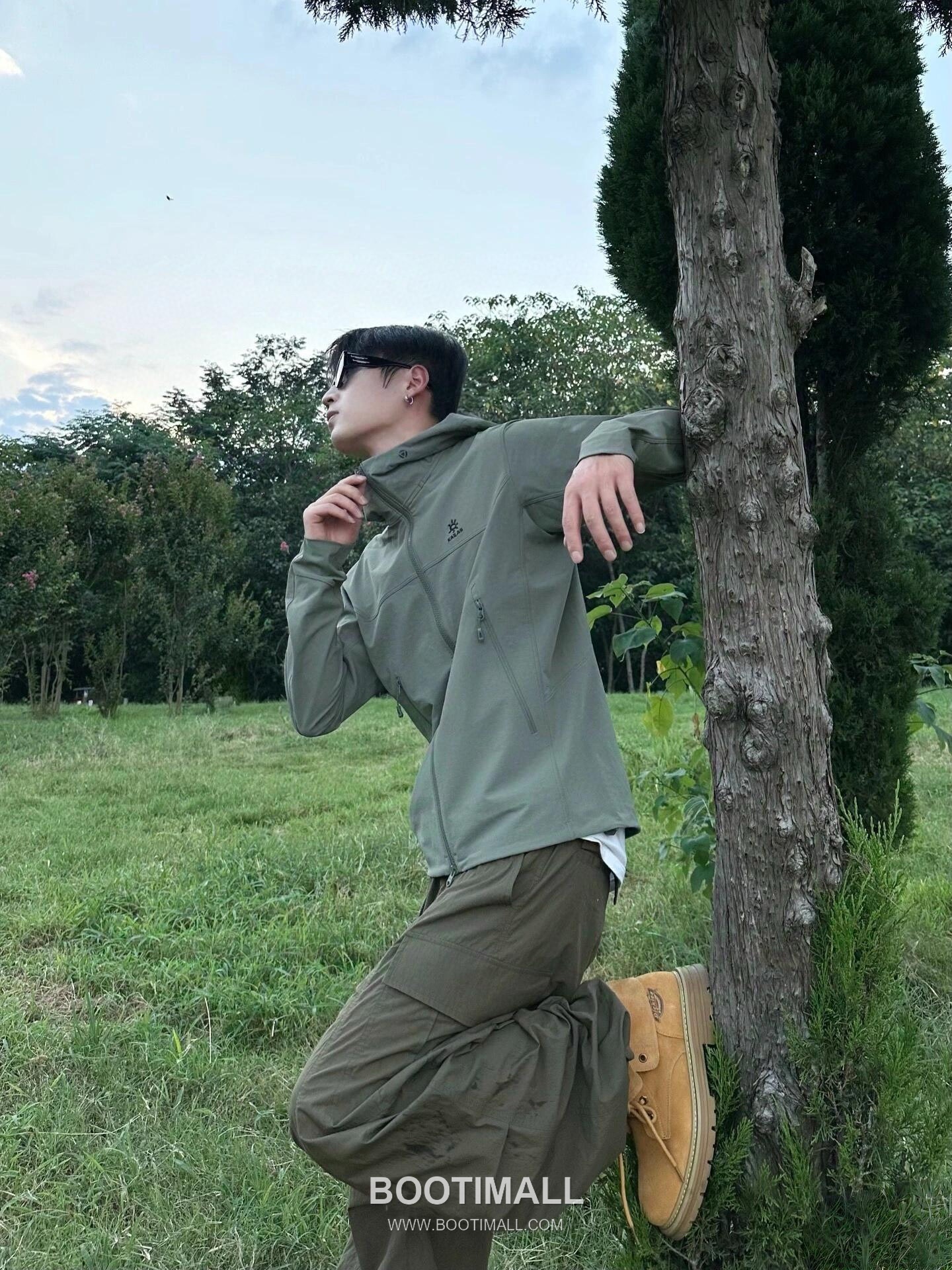 Kailas M8-X Softshell Hoodie Nylon Polyester Elastane Iron Green Windbreaker 카일라스 M8-X 소프트쉘 후디 나일론 폴리에스터 엘라스틴 아이언 그린 바람막이 14