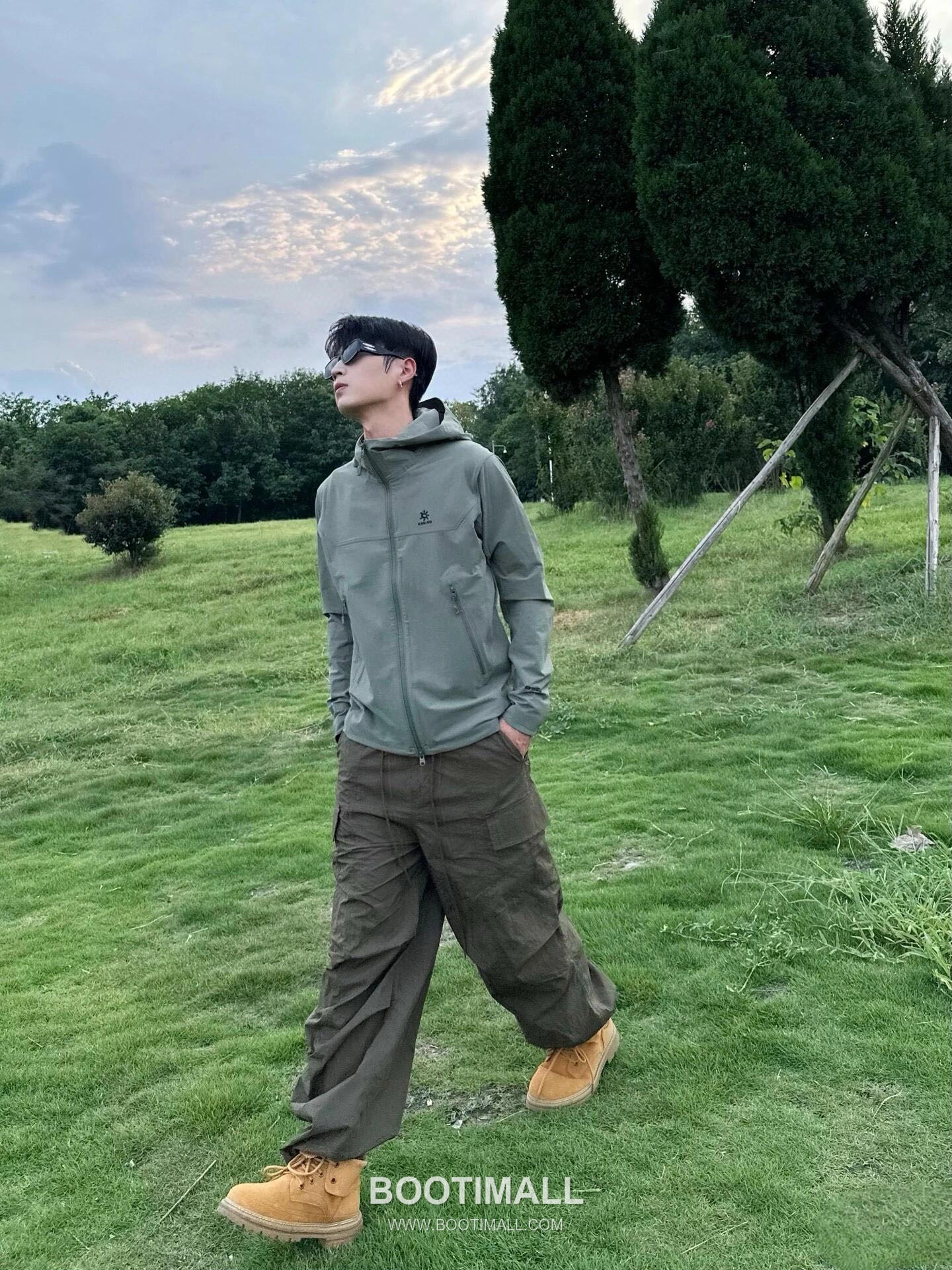 Kailas M8-X Softshell Hoodie Nylon Polyester Elastane Iron Green Windbreaker 카일라스 M8-X 소프트쉘 후디 나일론 폴리에스터 엘라스틴 아이언 그린 바람막이 16