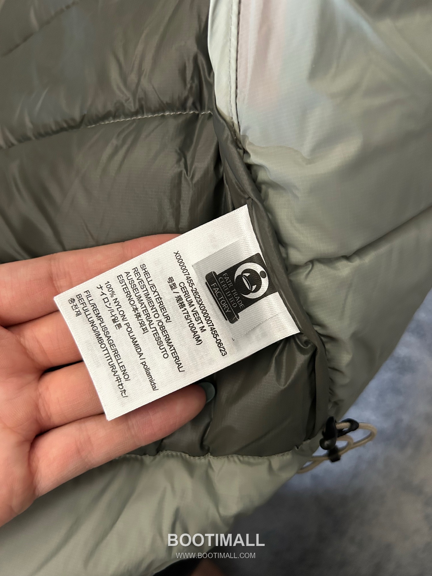 Arc'teryx Cerium Vest Rock Green Down 아크테릭스 세륨 베스트 록 그린 다운 14