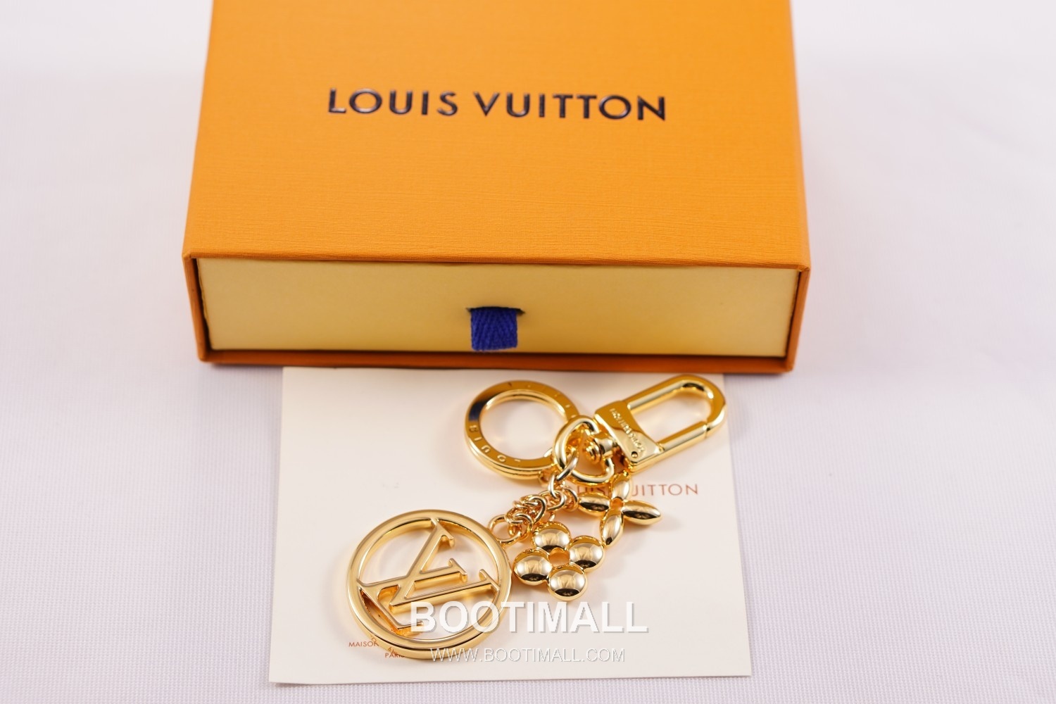 Louis Vuitton Circle Twinkling Monogram Flower Metal Gold Bag Charm Key Holder 루이비통 서클 트윙클링 모노그램 플라워 메탈 골드 백참 키홀더 3
