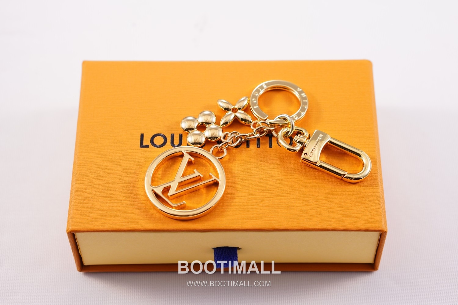 Louis Vuitton Circle Twinkling Monogram Flower Metal Gold Bag Charm Key Holder 루이비통 서클 트윙클링 모노그램 플라워 메탈 골드 백참 키홀더 4