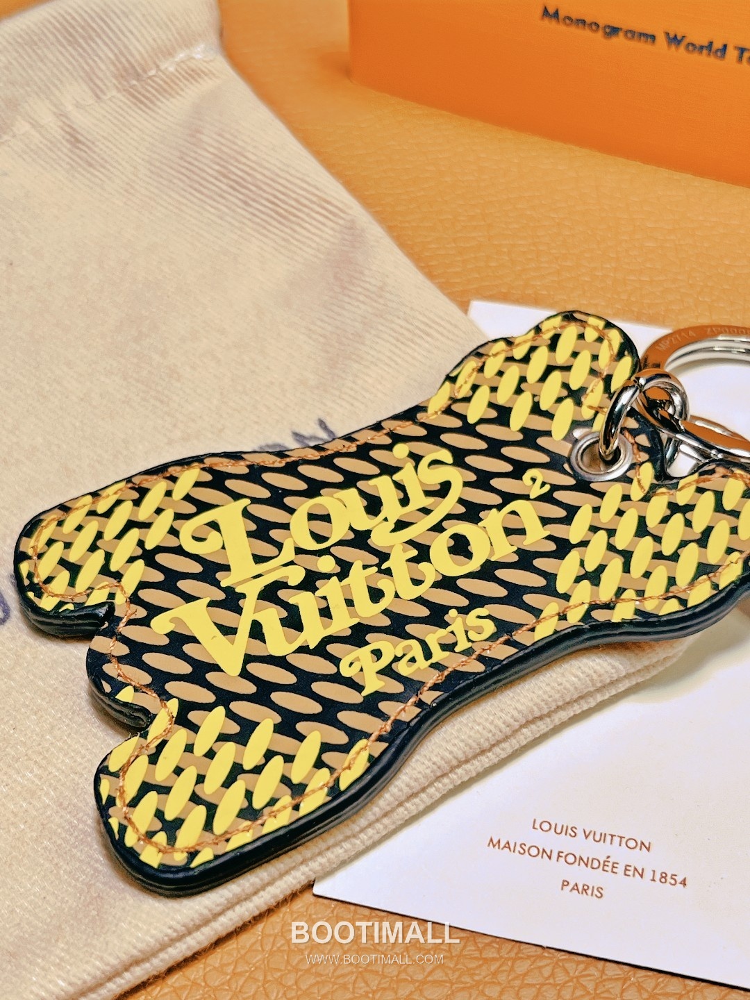 Louis Vuitton Mountain Bear Damier Smooth Calfskin Brown Bag Charm Key Holder 루이비통 마운틴 베어 다미에 스무스 카프스킨 브라운 백참 키홀더 6