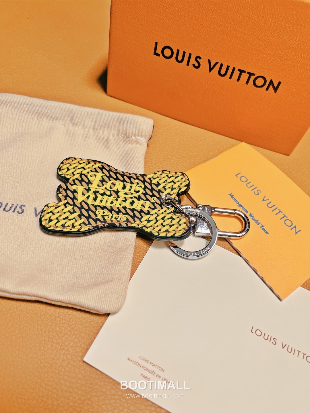 Louis Vuitton Mountain Bear Damier Smooth Calfskin Brown Bag Charm Key Holder 루이비통 마운틴 베어 다미에 스무스 카프스킨 브라운 백참 키홀더 7