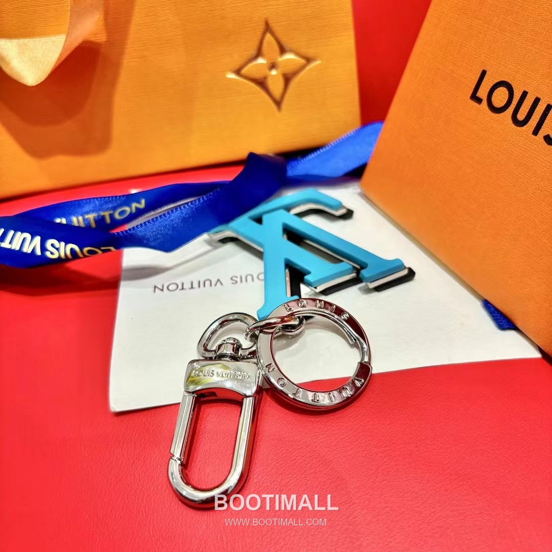 Bulgari Chromatic Letter Charm Metal Silver Keyring 호간 크로마틱 레터 참 메탈 실버 키링 6