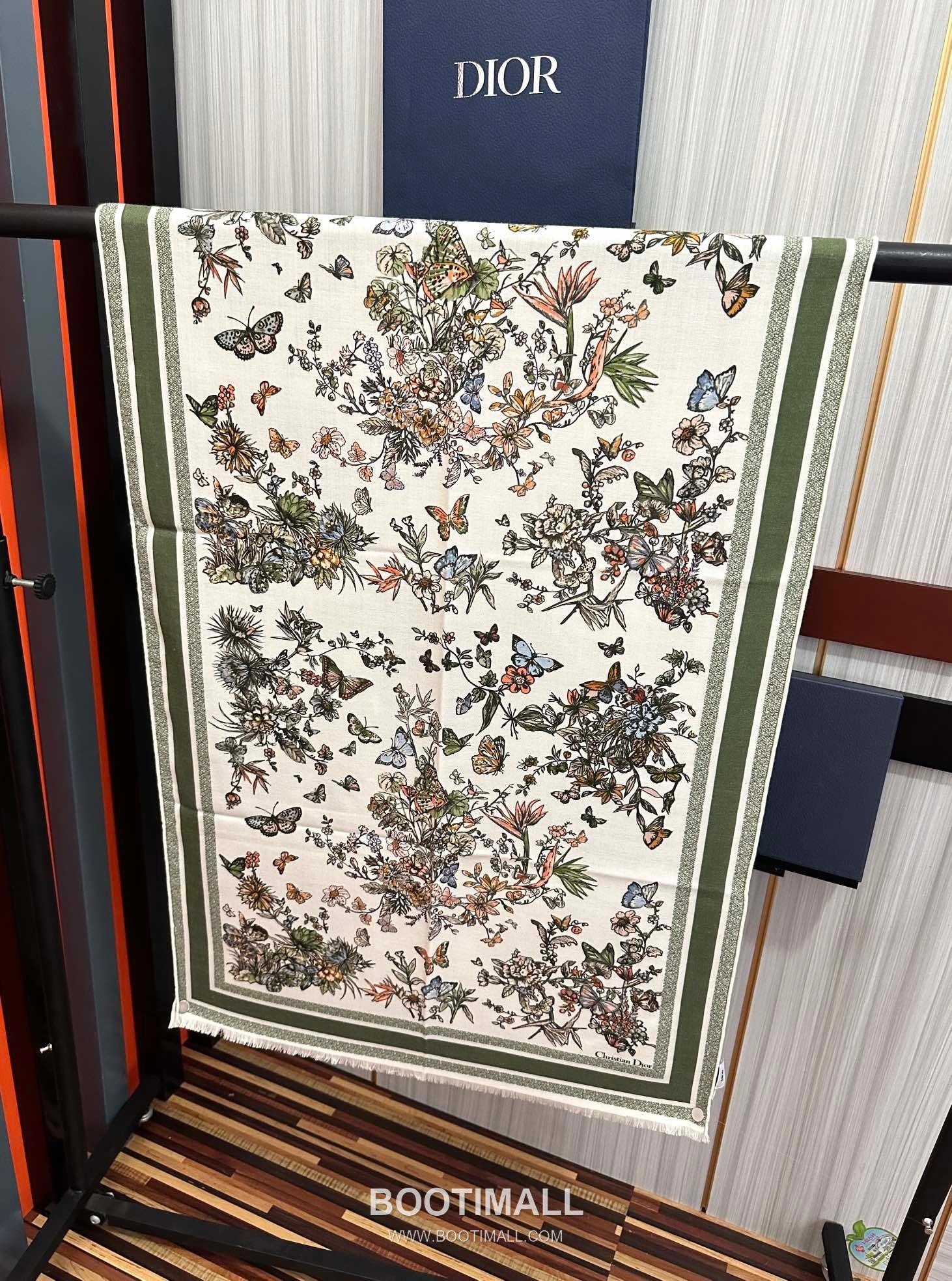 Dior Floral Double-Face Stole Cashmere Scarf 디올 플로럴 더블페이스 숄 캐시미어 스카프 185cm 7