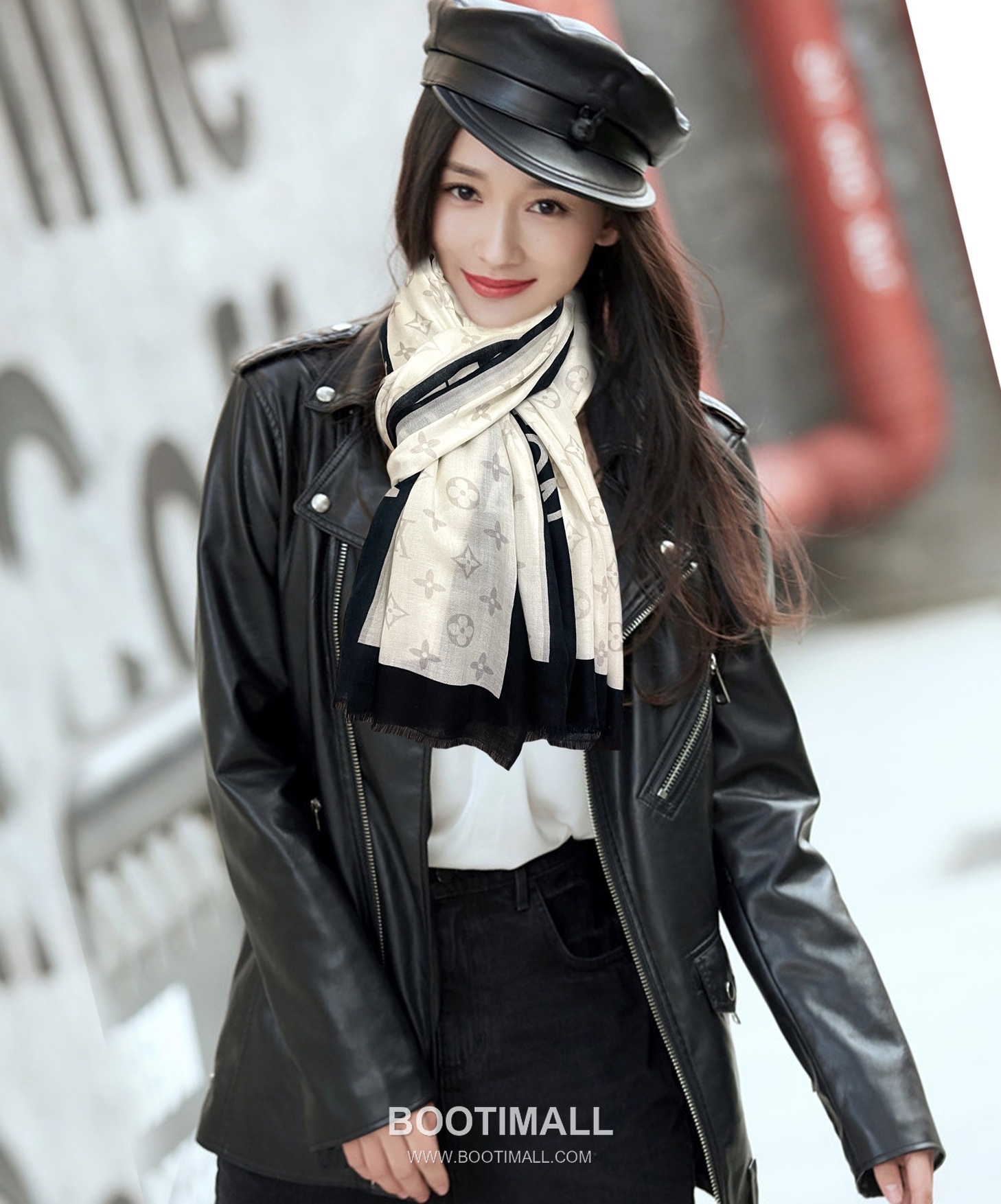 Loewe Double-Face Ring Jacquard Wrap Cashmere Scarf 로에베 더블페이스 링 자카드 랩 캐시미어 스카프 200CM 1