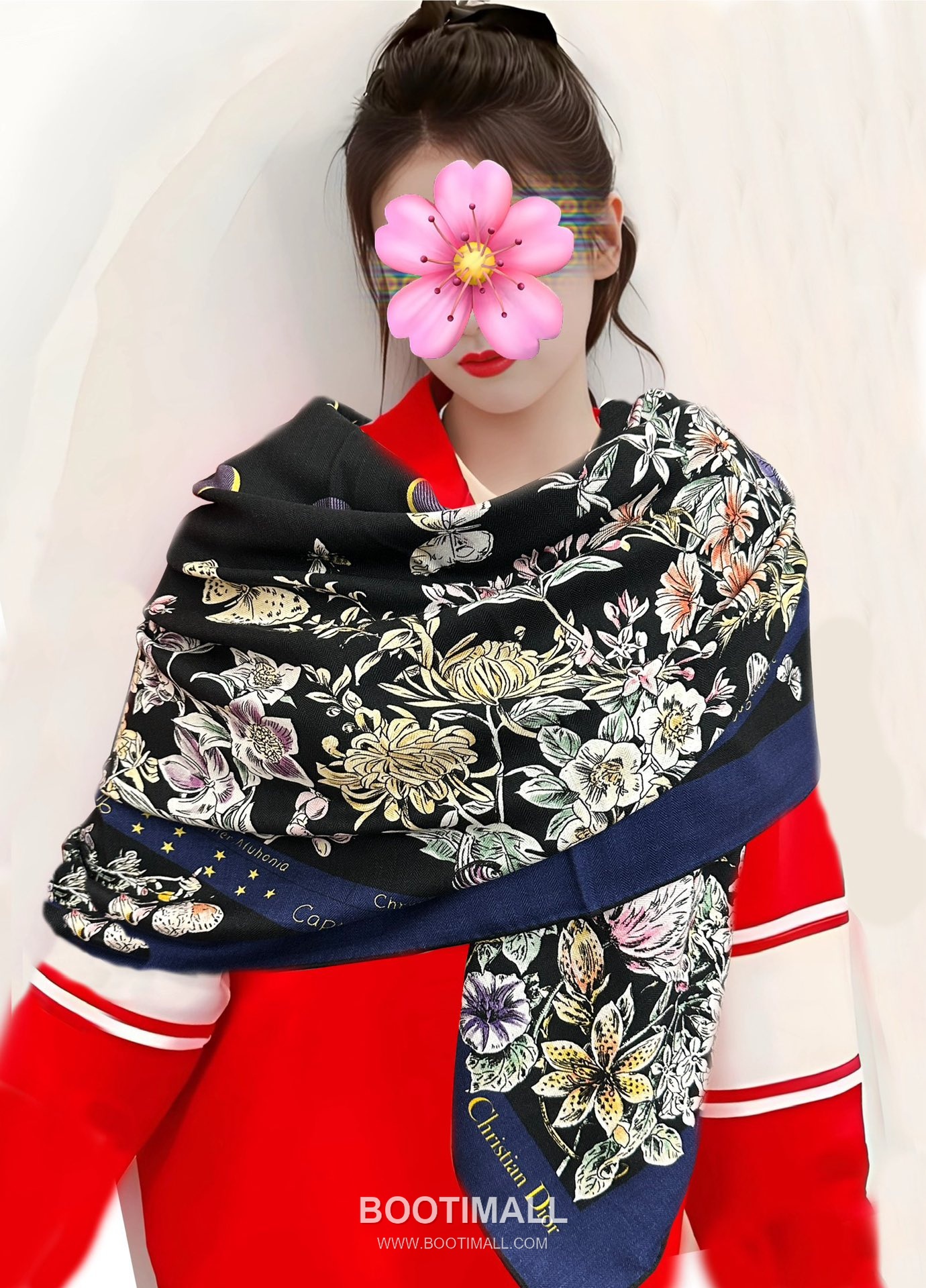 Dior Double-Face Solid 140 Shawl Silk Cashmere Blend 디올 더블페이스 솔리드 140 숄 실크 캐시미어 블렌드 140CM 1