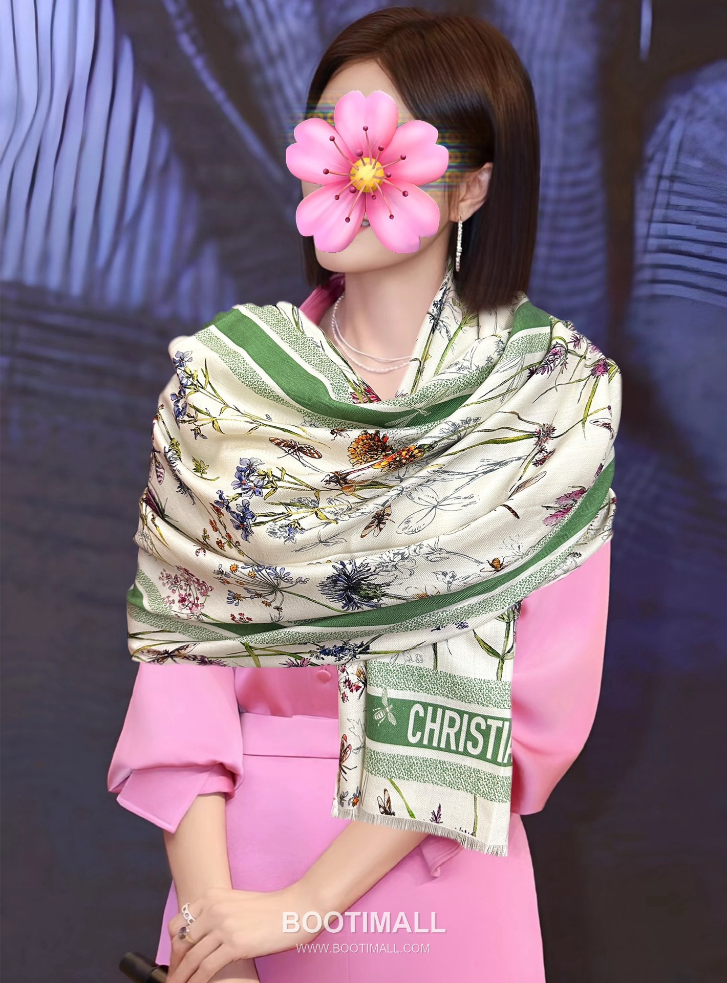 Dior Reversible Solid Fringe Stole Cashmere Scarf 디올 리버서블 솔리드 프린지 스톨 캐시미어 스카프 185CM 1