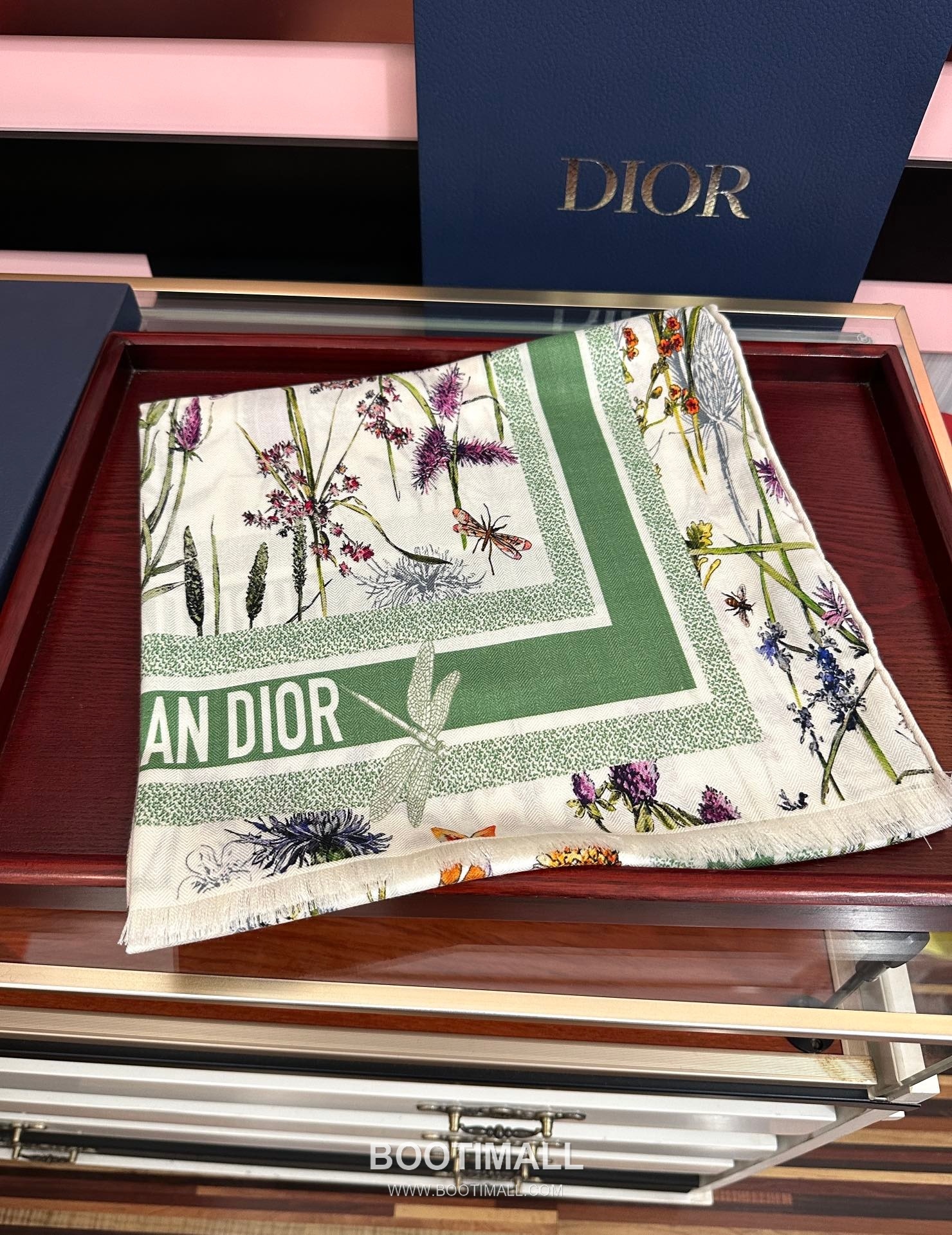 Dior Reversible Solid Fringe Stole Cashmere Scarf 디올 리버서블 솔리드 프린지 스톨 캐시미어 스카프 185CM 3