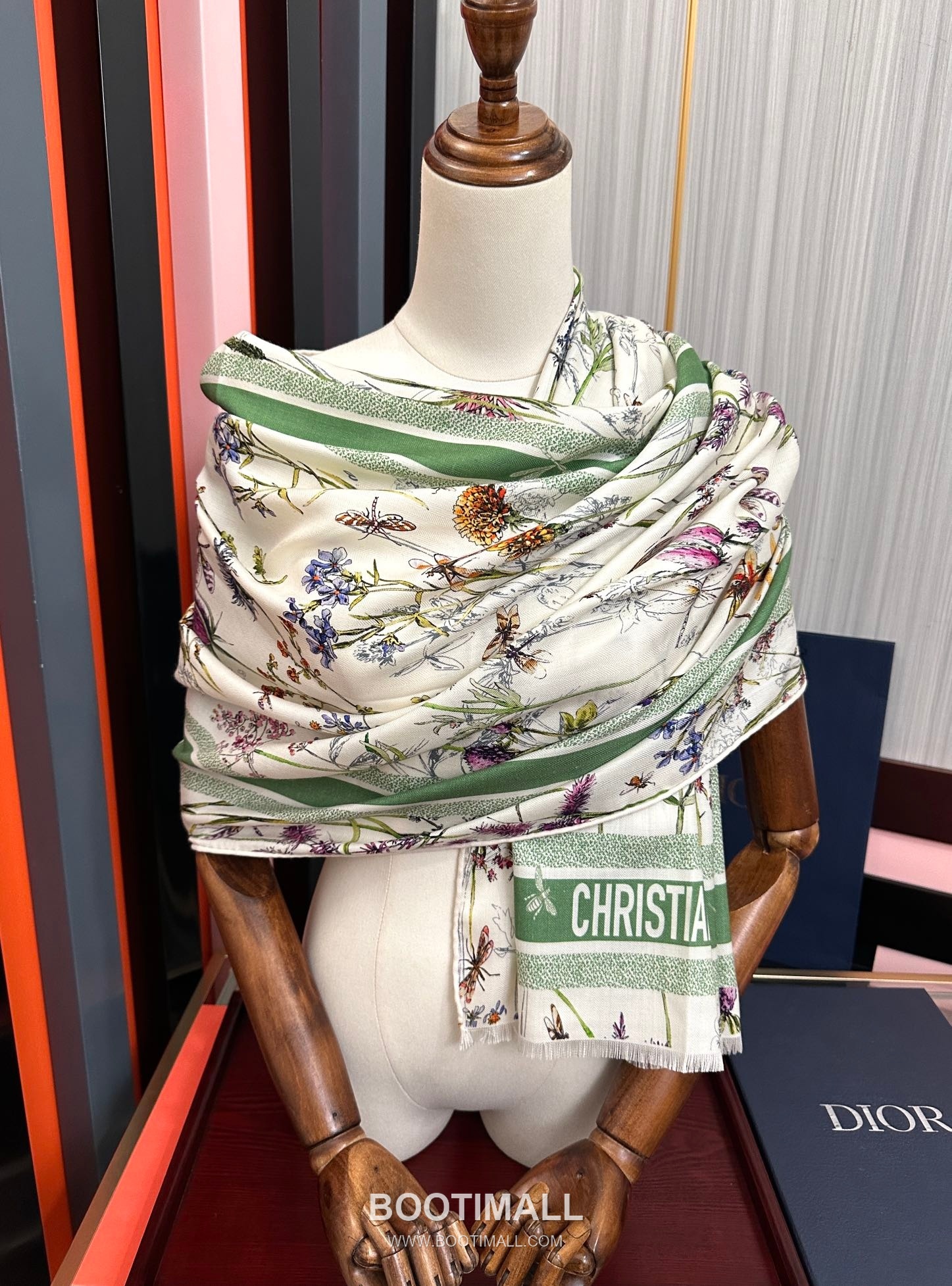 Dior Reversible Solid Fringe Stole Cashmere Scarf 디올 리버서블 솔리드 프린지 스톨 캐시미어 스카프 185CM 9