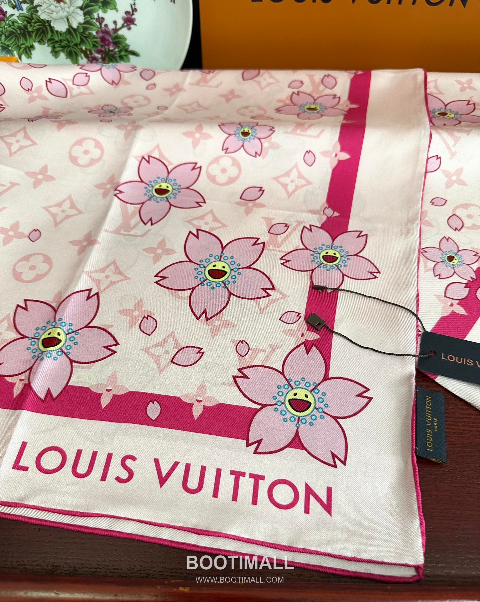 Loewe Sunflower 90 Square Silk Scarf 로에베 선플라워 90 스퀘어 실크 스카프 90CM 7