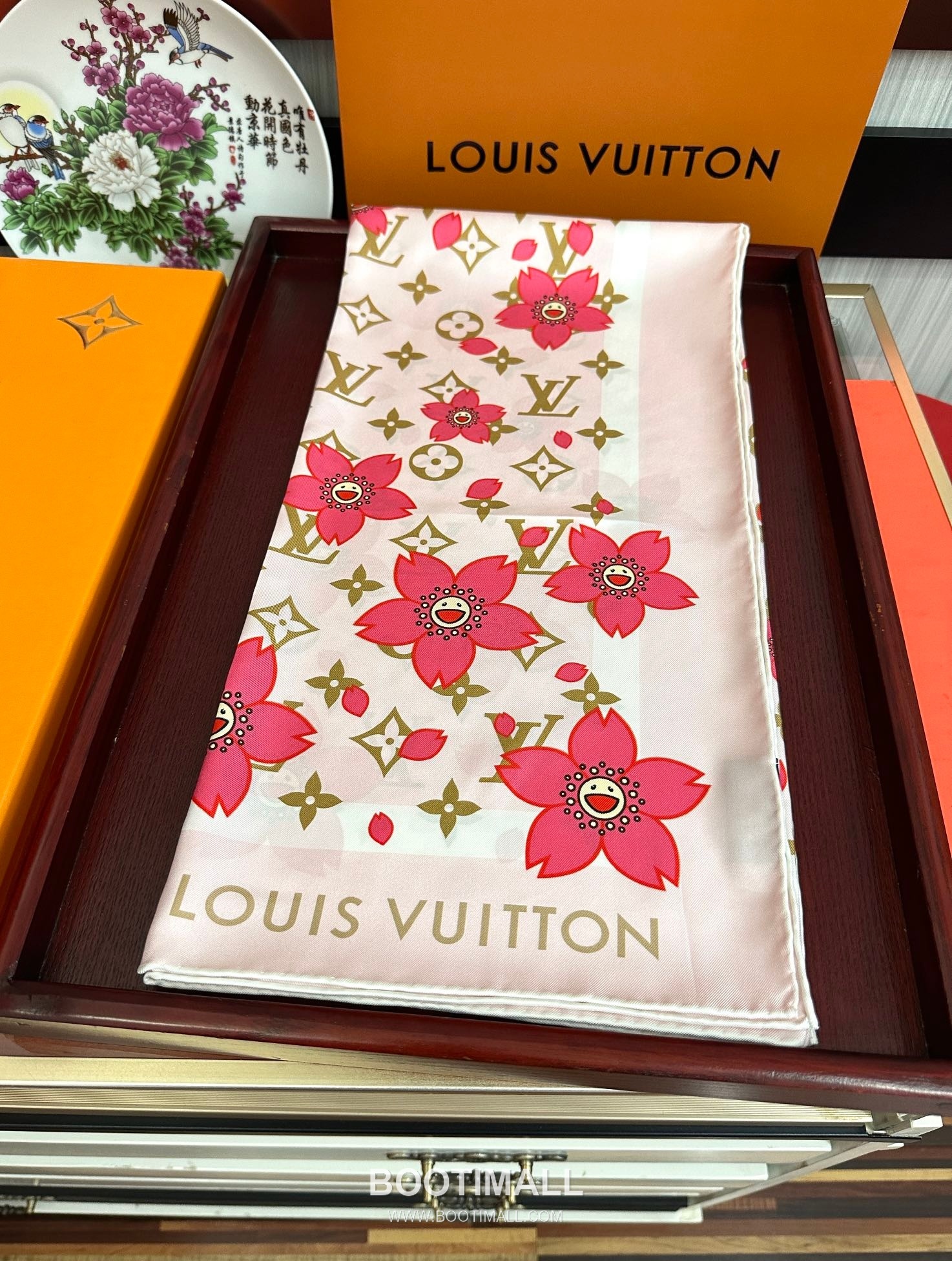 Loewe Sunflower 90 Square Silk Scarf 로에베 선플라워 90 스퀘어 실크 스카프 90cm 2