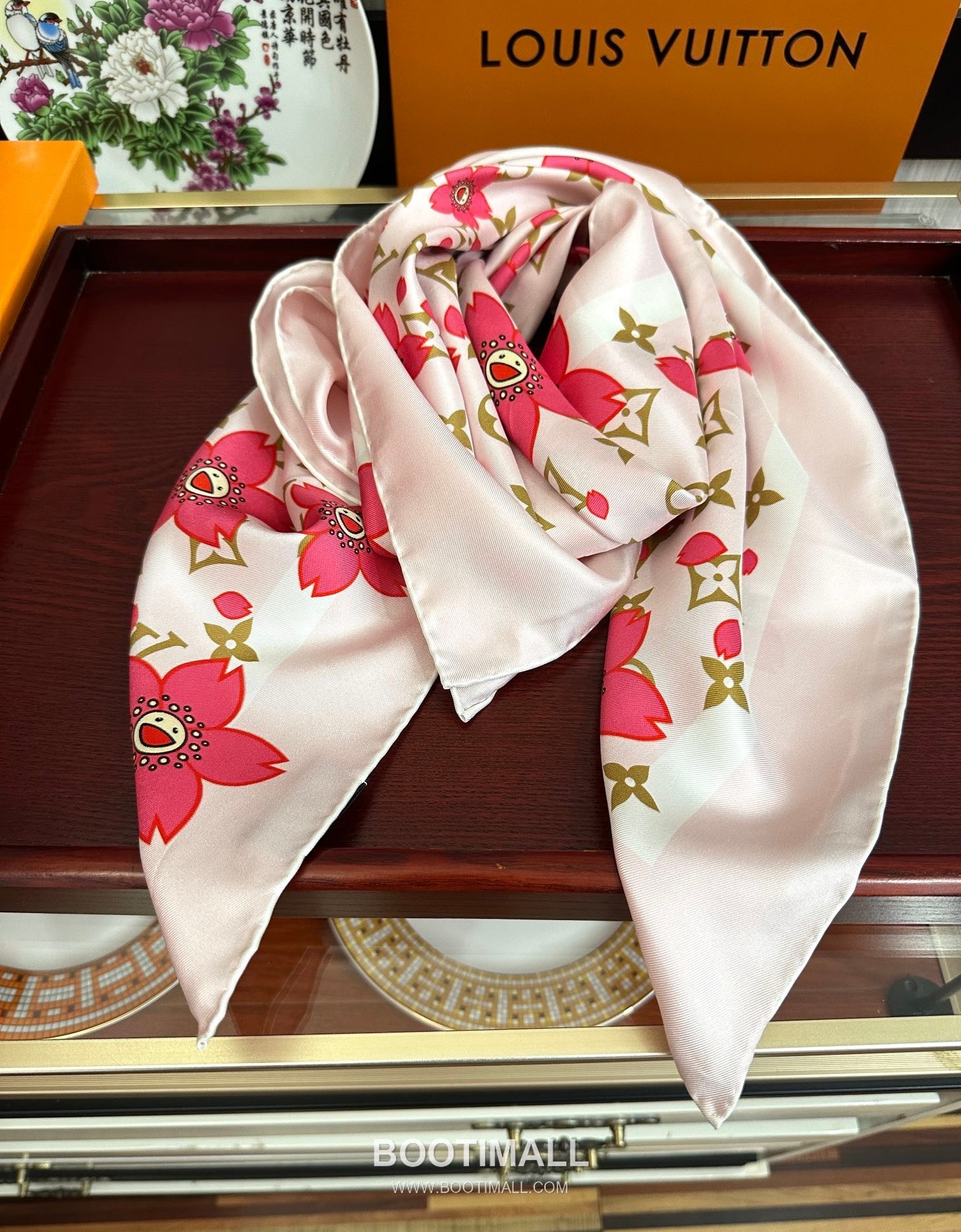 Loewe Sunflower 90 Square Silk Scarf 로에베 선플라워 90 스퀘어 실크 스카프 90cm 3