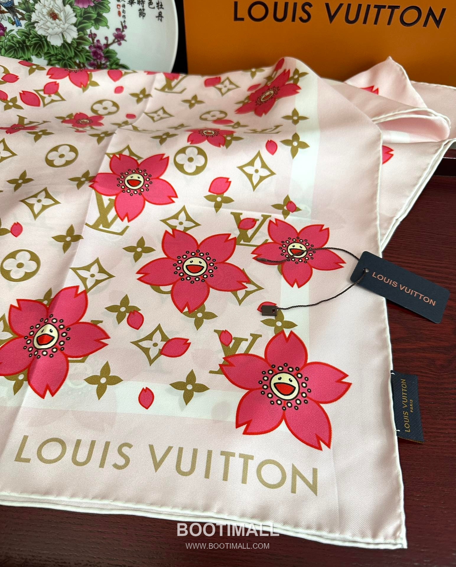 Loewe Sunflower 90 Square Silk Scarf 로에베 선플라워 90 스퀘어 실크 스카프 90cm 6