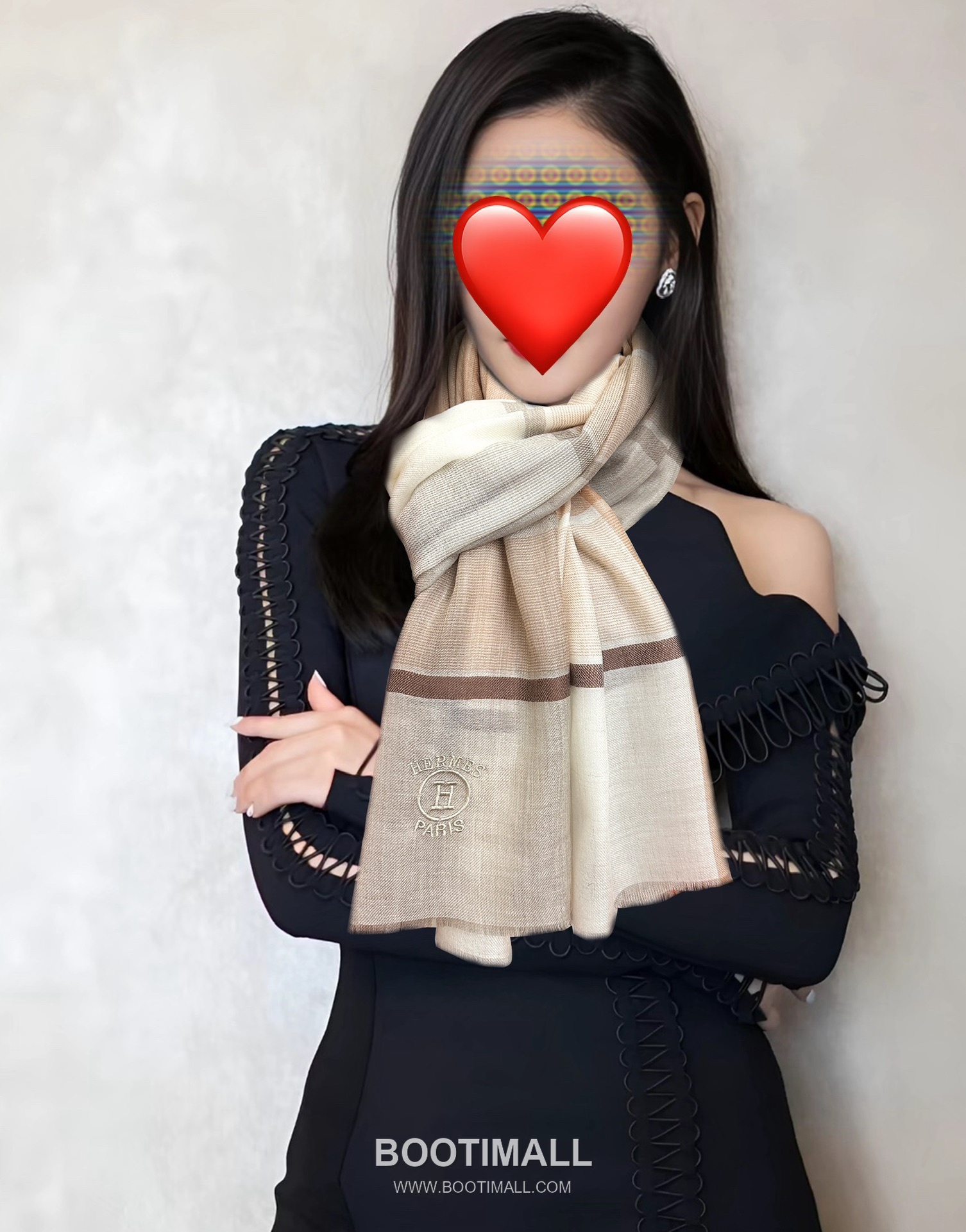 Balenciaga Classic 200CM Wrap Goat Cashmere Scarf 발렌시아가 클래식 200CM 랩 염소 캐시미어 스카프 200CM 1