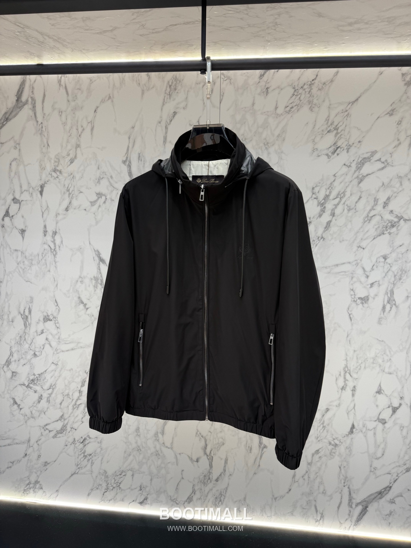 Loro Piana Spring Tailored Hooded Outerwear Black Windbreaker 로로피아나 스프링 테일러드 후드 아우터 블랙 바람막이 5