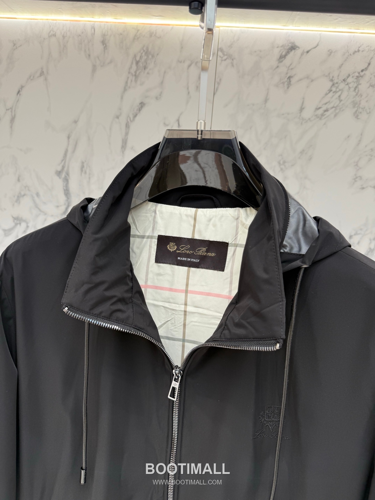 Loro Piana Spring Tailored Hooded Outerwear Black Windbreaker 로로피아나 스프링 테일러드 후드 아우터 블랙 바람막이 8