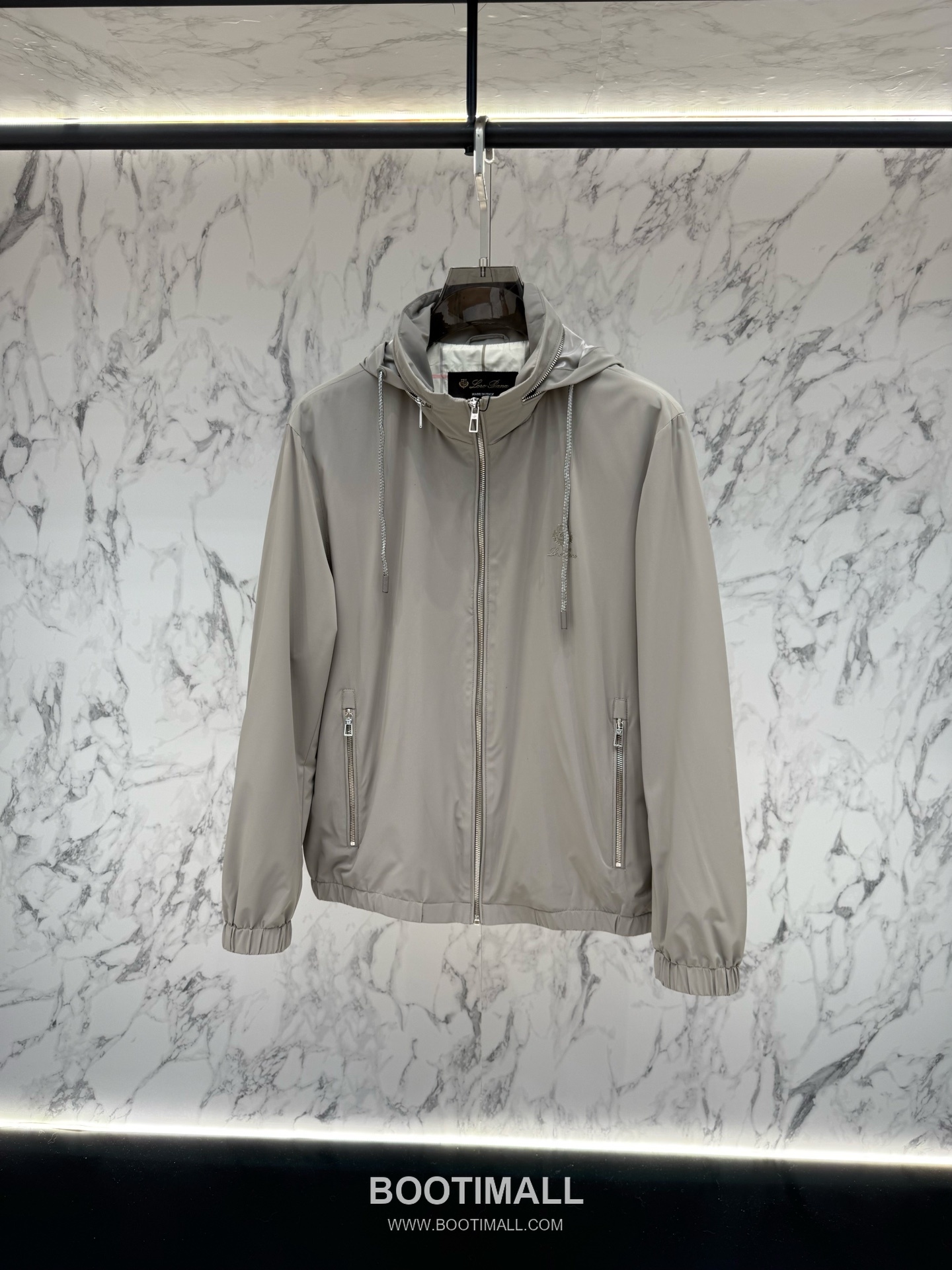 Loro Piana Spring Tailored Hooded Outerwear Black Windbreaker 로로피아나 스프링 테일러드 후드 아우터 블랙 바람막이 3