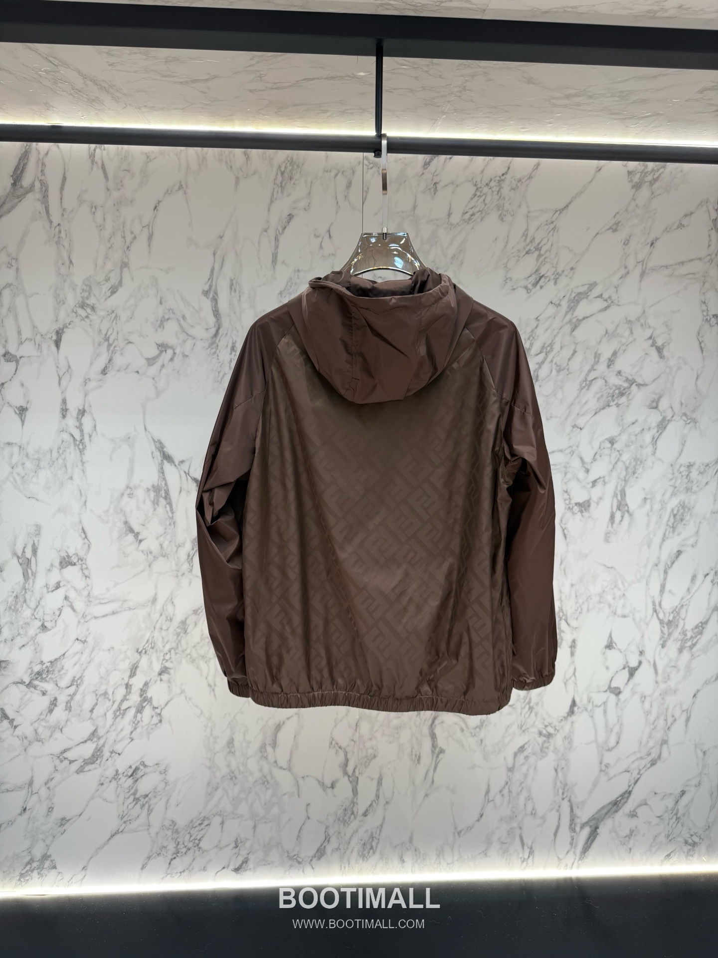 Fendi FF Jacquard Hooded Black Windbreaker 펜디 FF 자카드 후드 블랙 바람막이 3