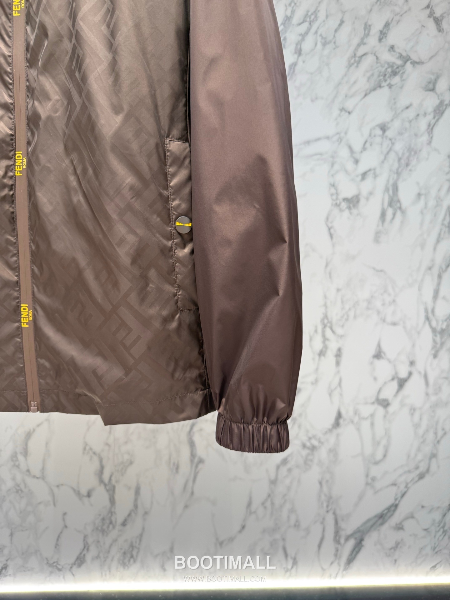 Fendi FF Jacquard Hooded Black Windbreaker 펜디 FF 자카드 후드 블랙 바람막이 7