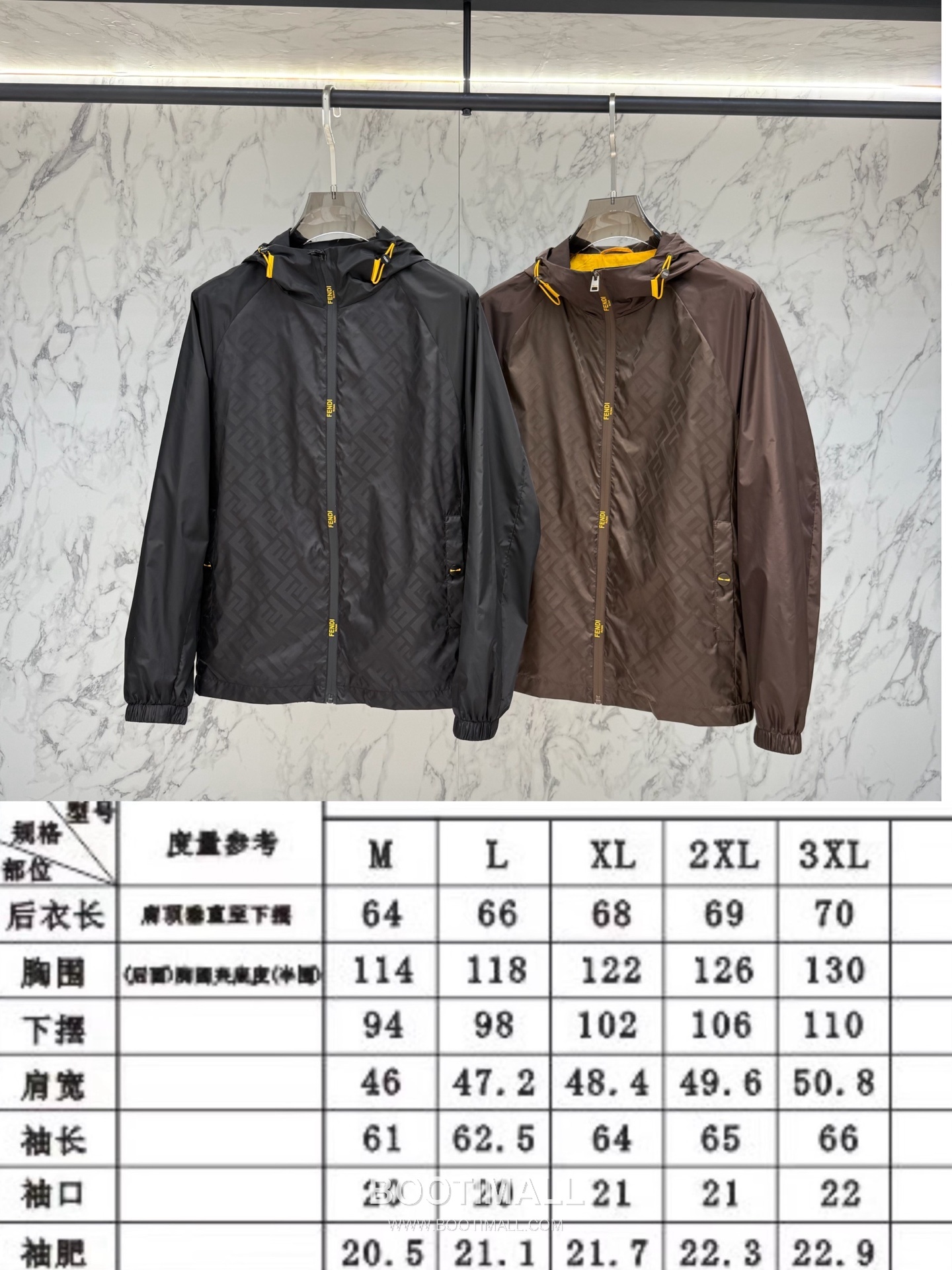 Fendi FF Jacquard Hooded Black Windbreaker 펜디 FF 자카드 후드 블랙 바람막이 10