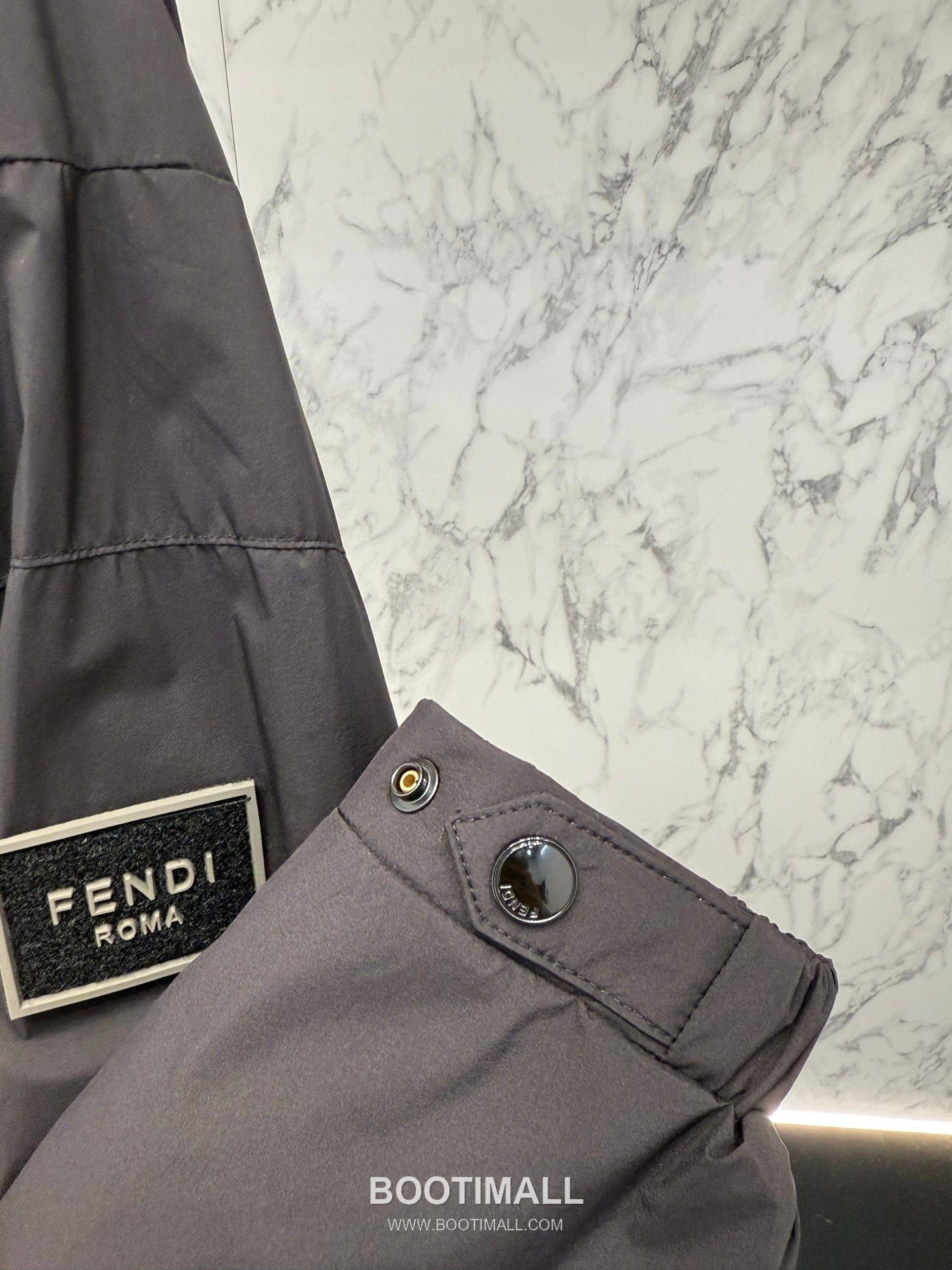 Fendi FF Jacquard Hooded Black Windbreaker 펜디 FF 자카드 후드 블랙 바람막이 8