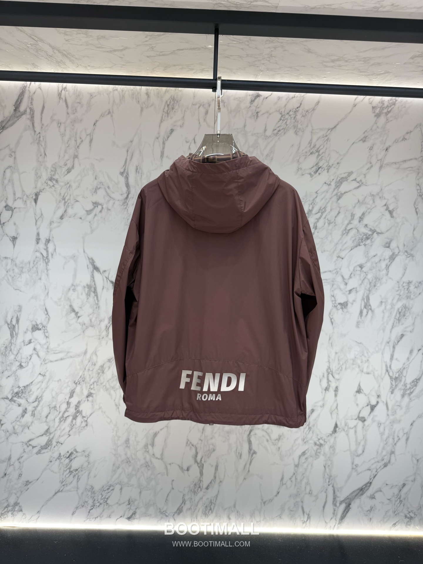 Fendi FF Jacquard Hooded Black Windbreaker 펜디 FF 자카드 후드 블랙 바람막이 3