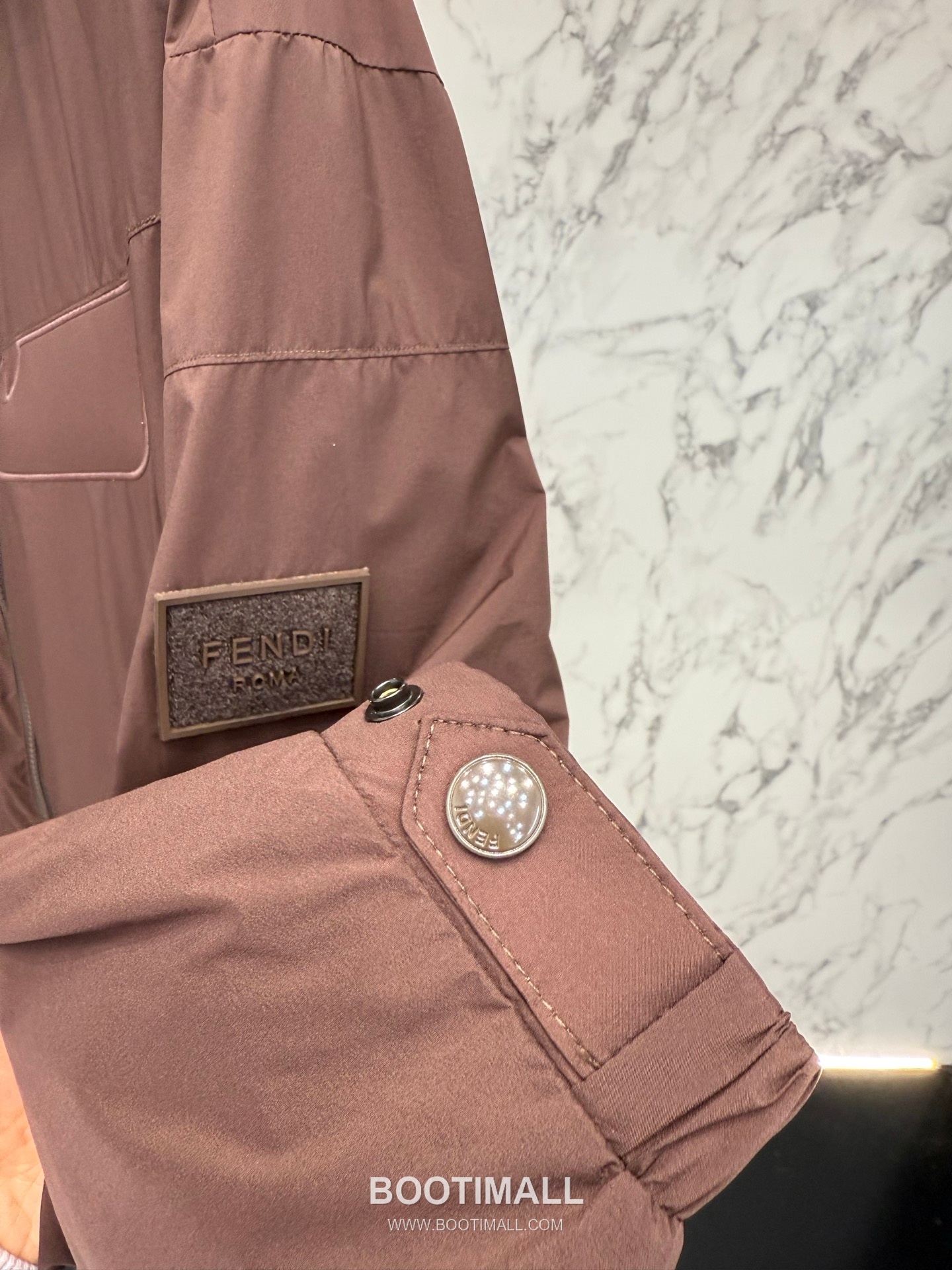 Fendi FF Jacquard Hooded Black Windbreaker 펜디 FF 자카드 후드 블랙 바람막이 7