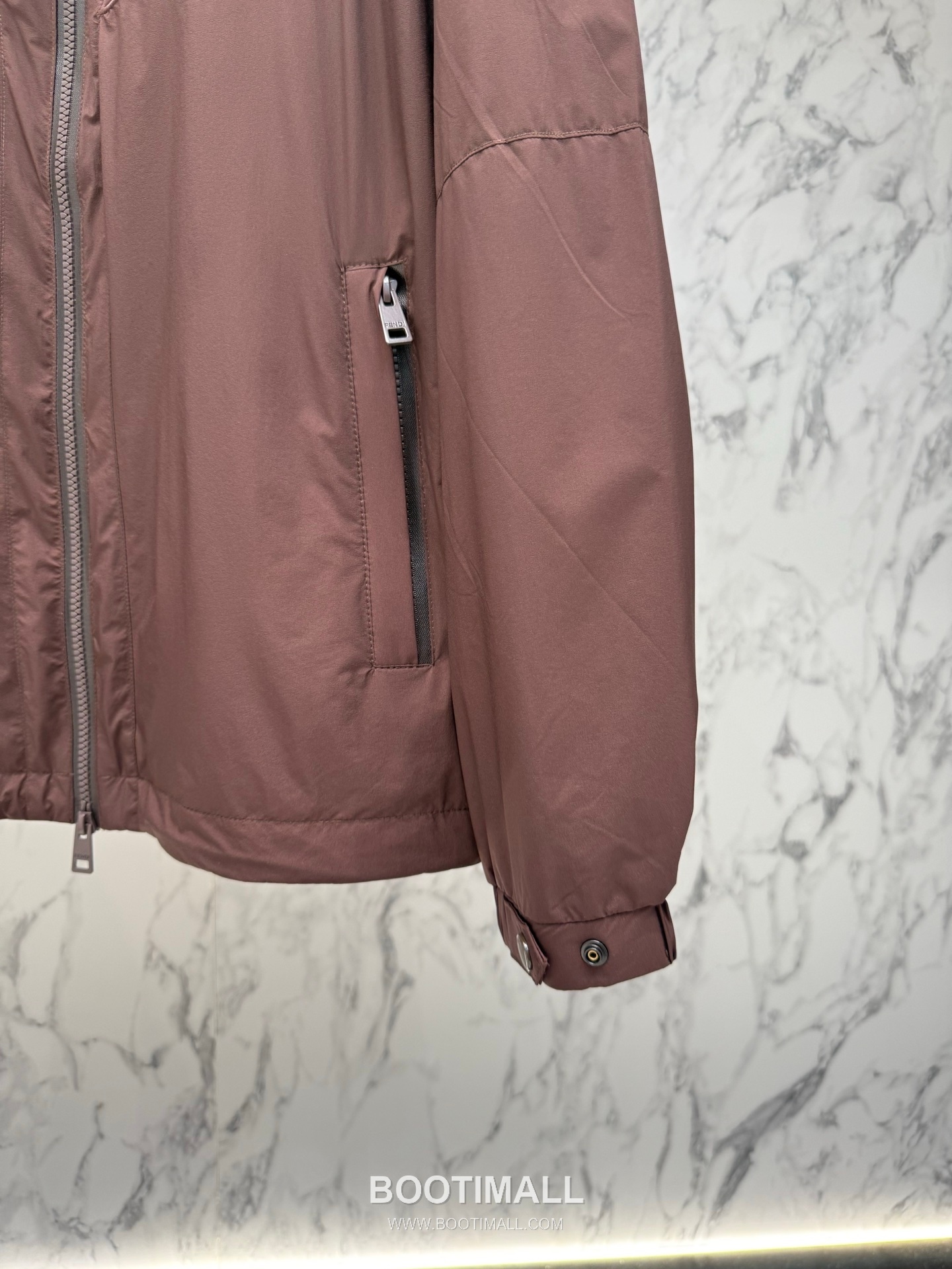 Fendi FF Jacquard Hooded Black Windbreaker 펜디 FF 자카드 후드 블랙 바람막이 8