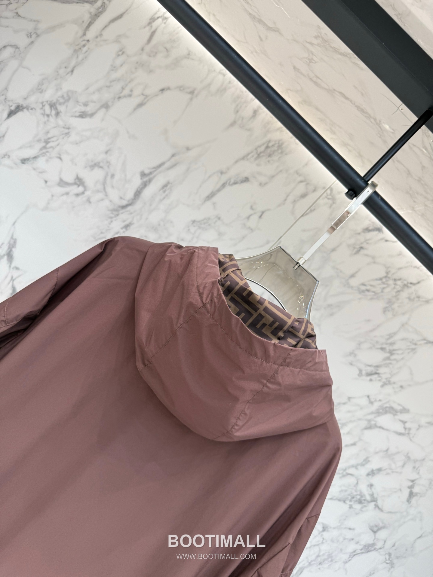 Fendi FF Jacquard Hooded Black Windbreaker 펜디 FF 자카드 후드 블랙 바람막이 9